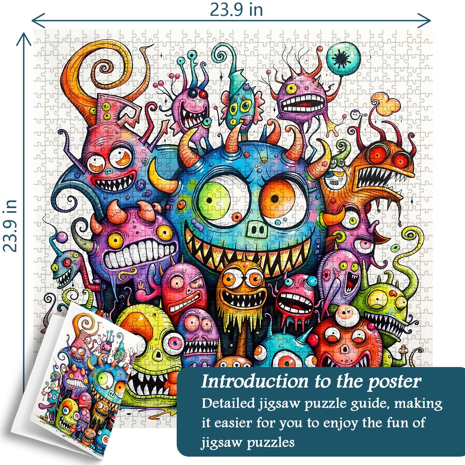 Monster Family Jigsaw Puzzle 1000 Pieces