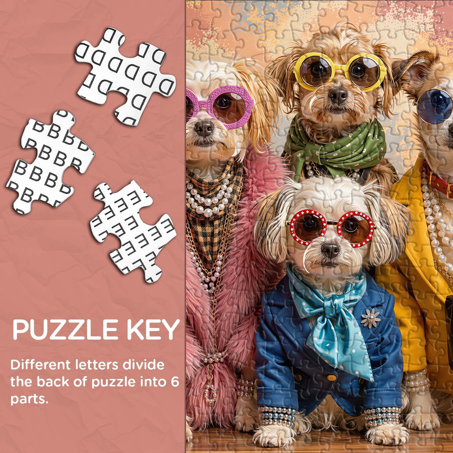 Pup Fashionistas Jigsaw Puzzle 1000 Piece