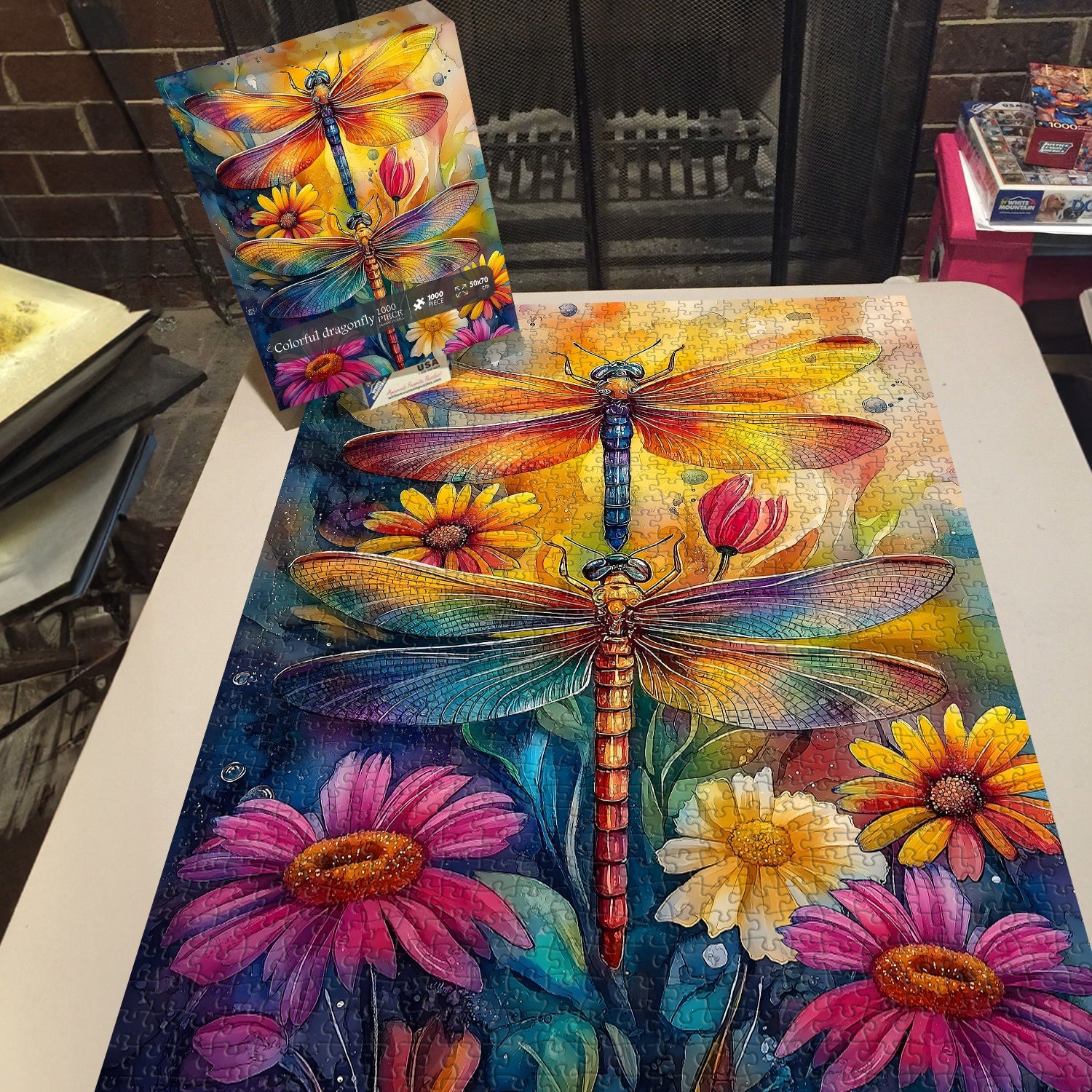 Colorful Dragonfly Jigsaw Puzzles 1000 Pieces