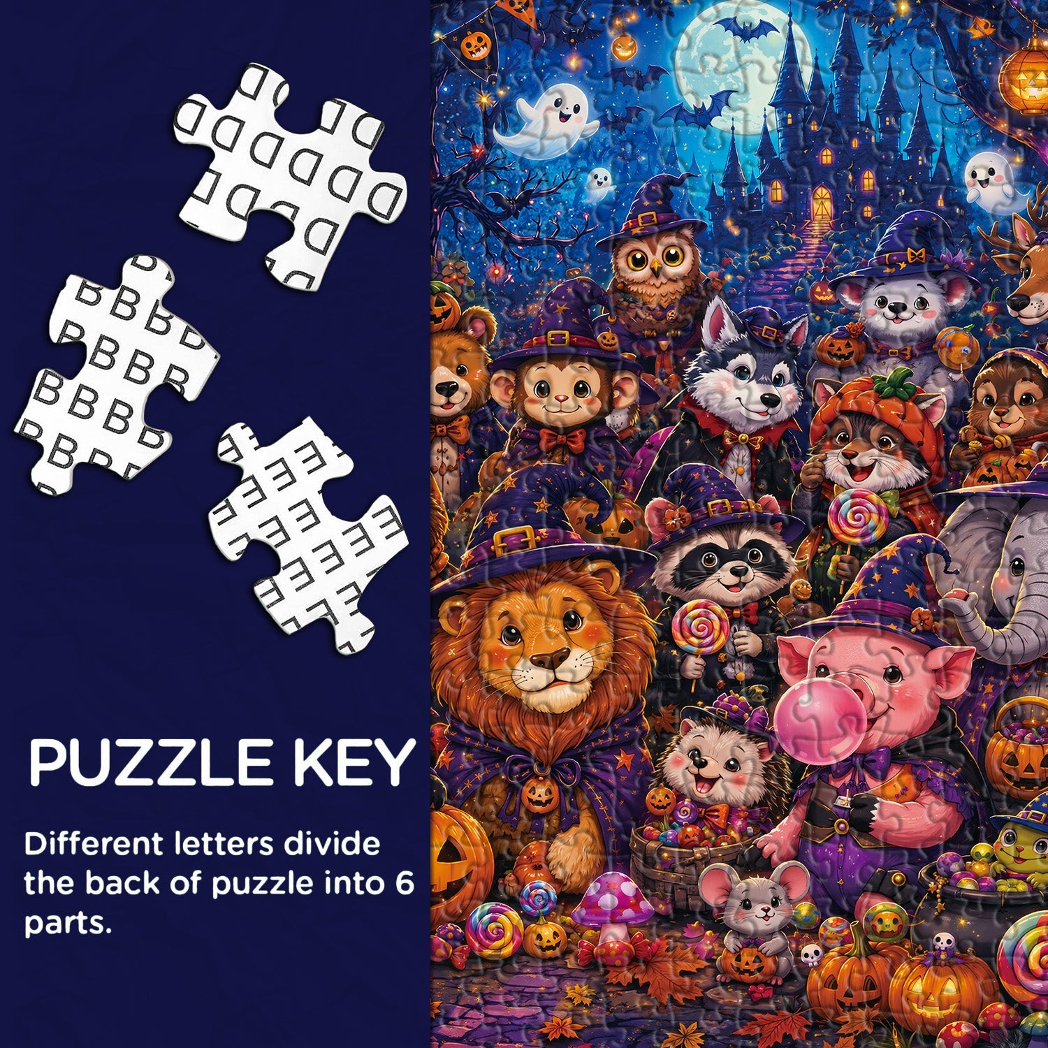Animal Carnival Night Jigsaw Puzzle 1000 Piece