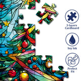 Glassy Christmas Tree Jigsaw Puzzle 1000 Pieces