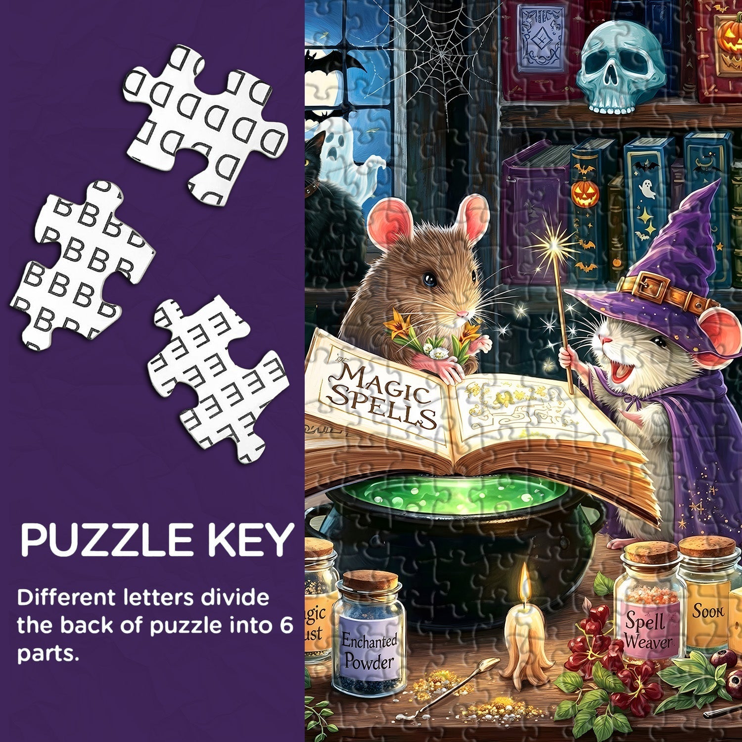 Witch Mice Spell Jigsaw Puzzle 1000 Pieces