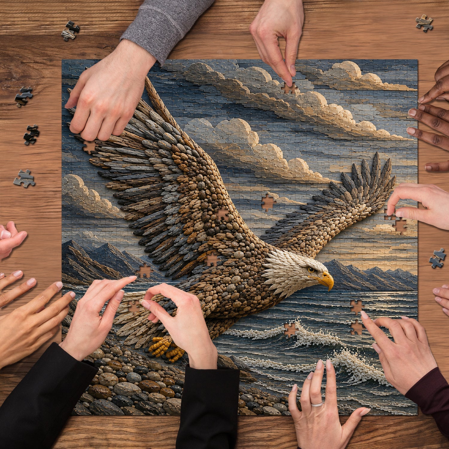 Stone Eagle Jigsaw Puzzle 1000 Pieces