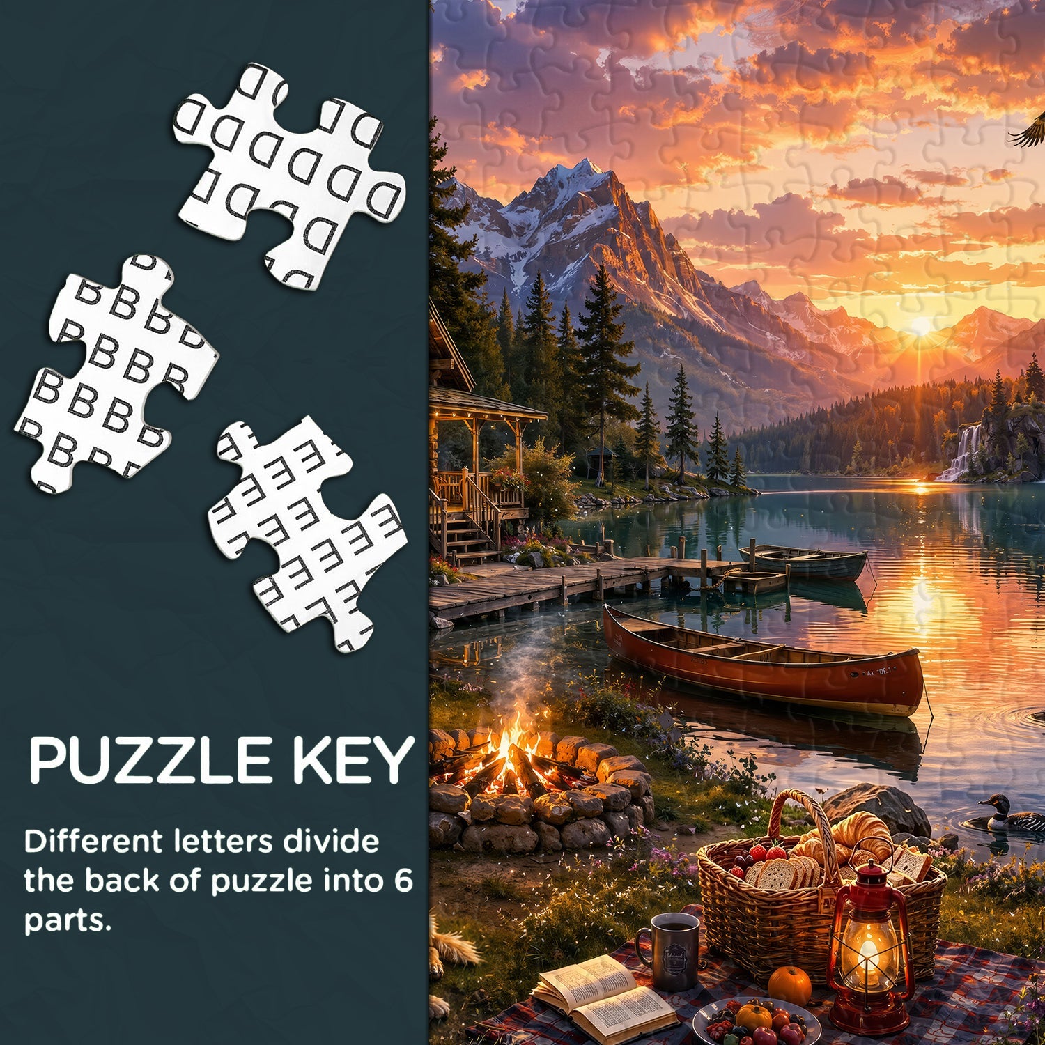 Mountain Lake Haven Jigsaw Puzzle 1000 Piece