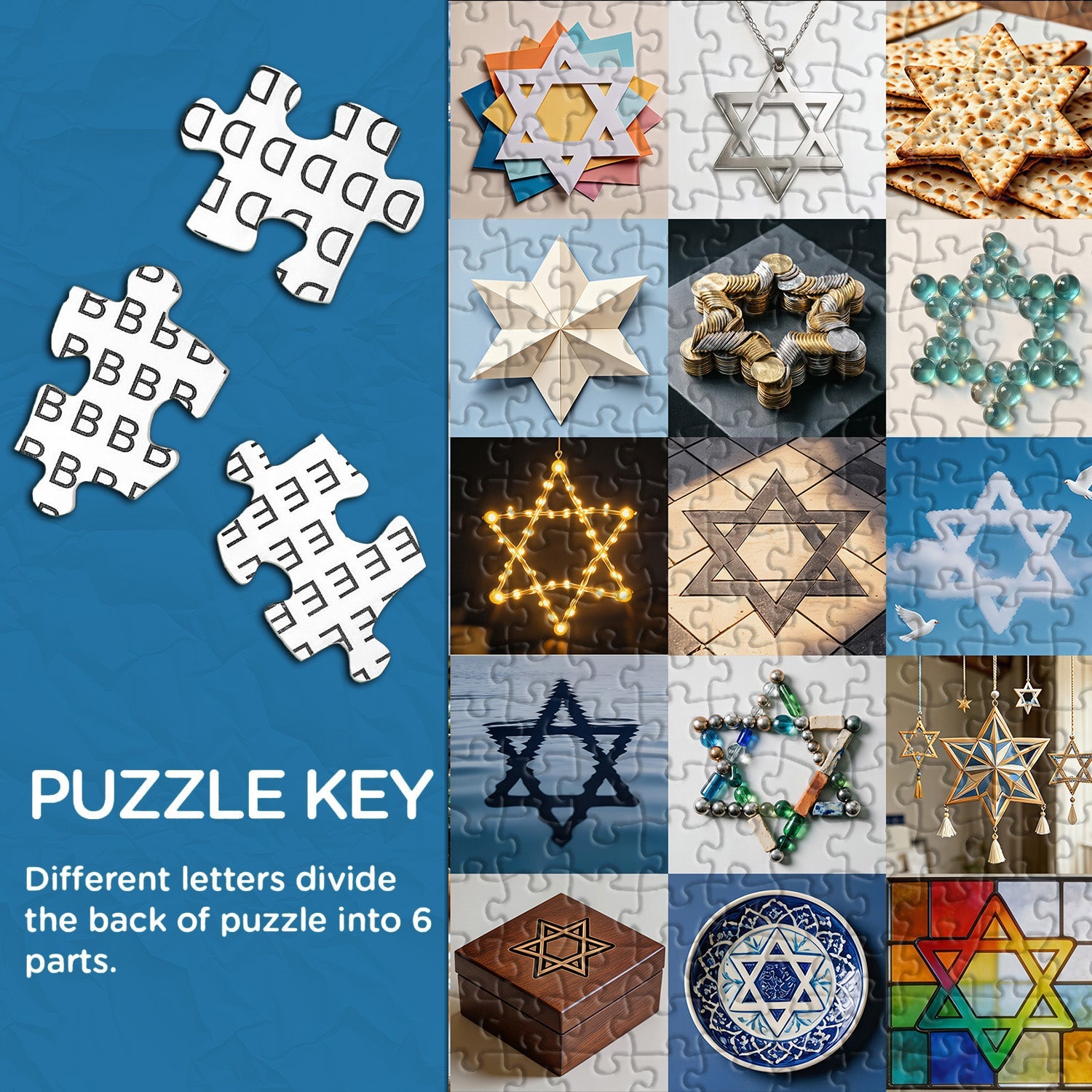 Stars of David Collection Jigsaw Puzzle 1000 Pieces
