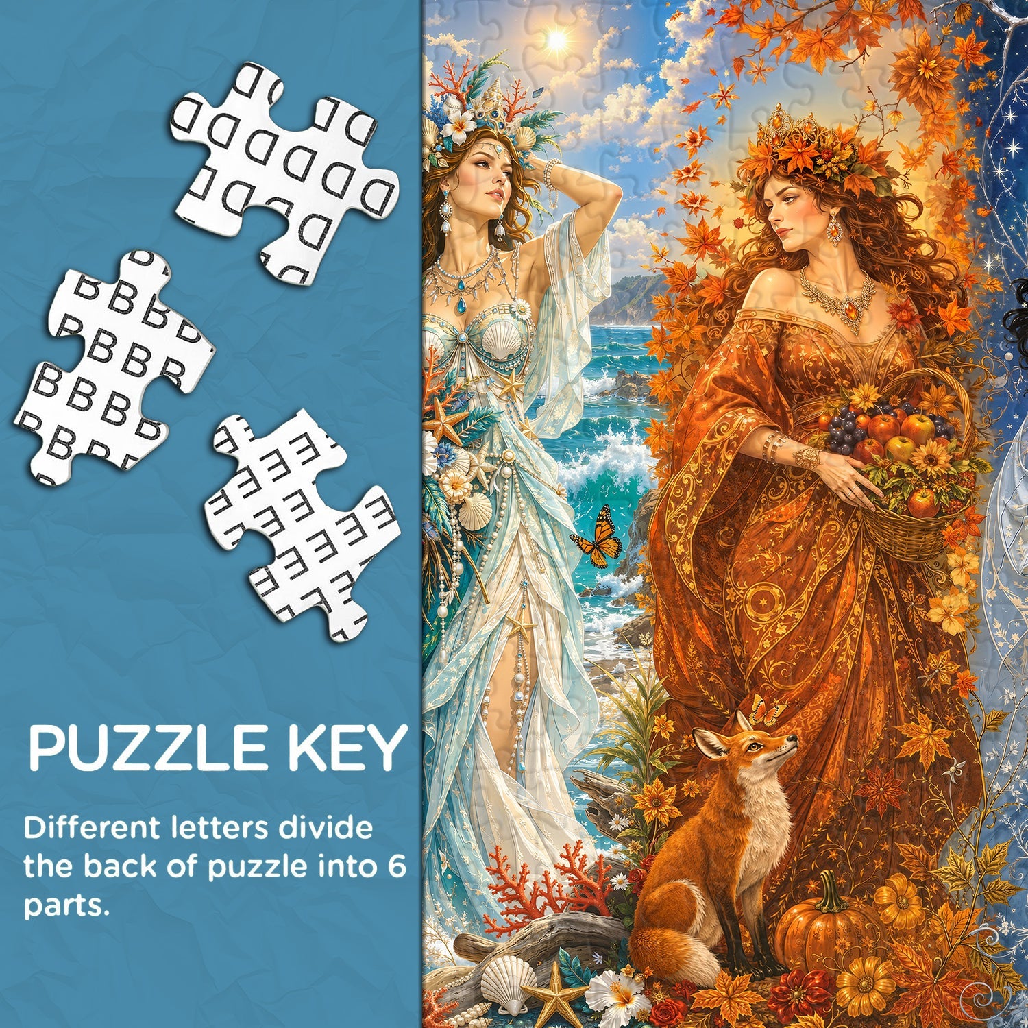 Seasonal Maidens Jigsaw Puzzle 1000 Piece