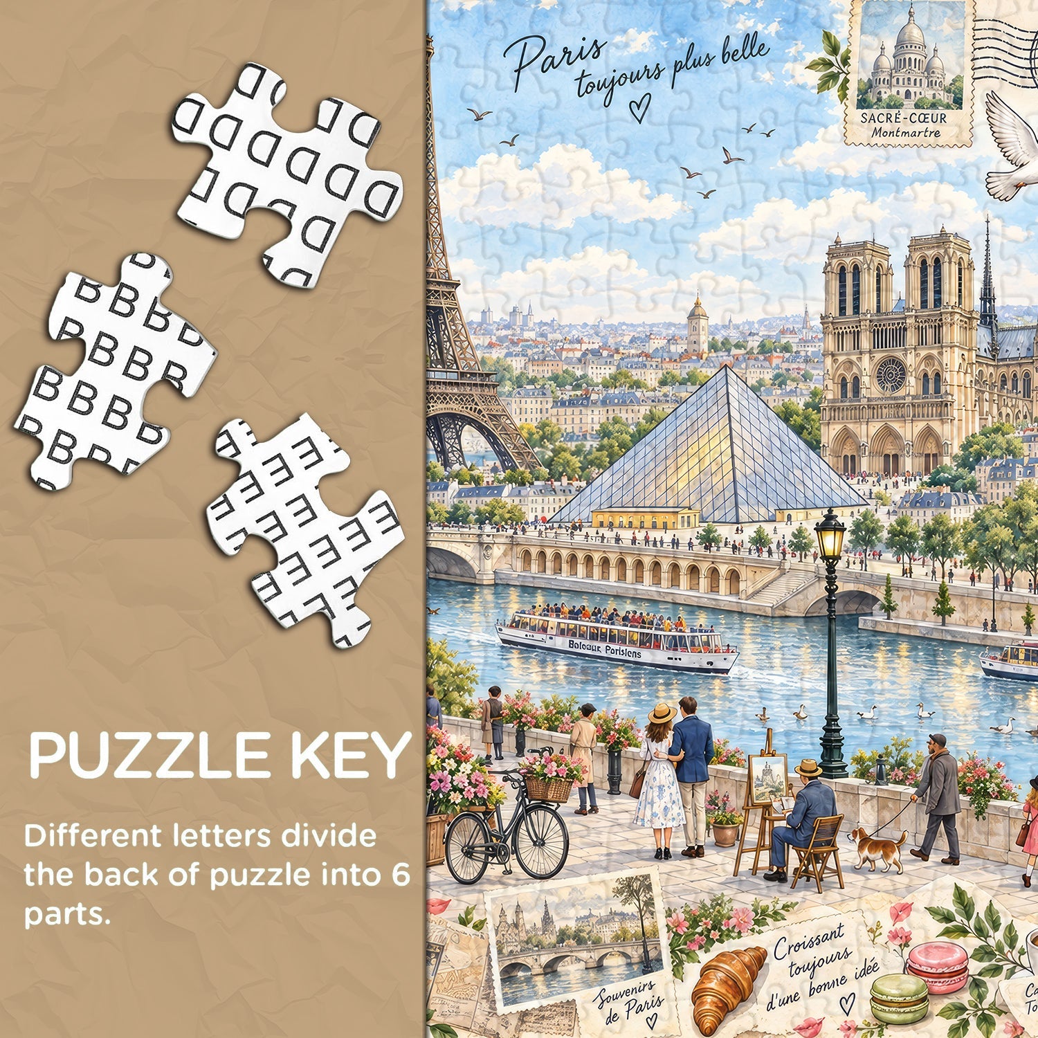 A Love Letter to Paris Jigsaw Puzzle 1000 Piece