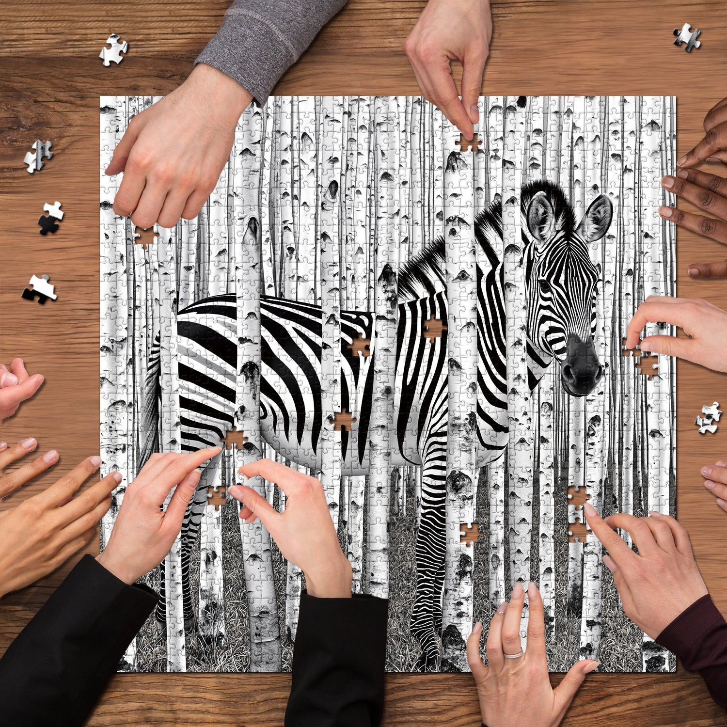 Zebra Forest Jigsaw Puzzle 1000 Pieces