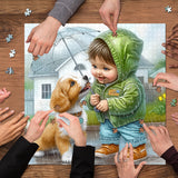 Good Friends in the Rain Jigsaw Puzzles 1000 Piece
