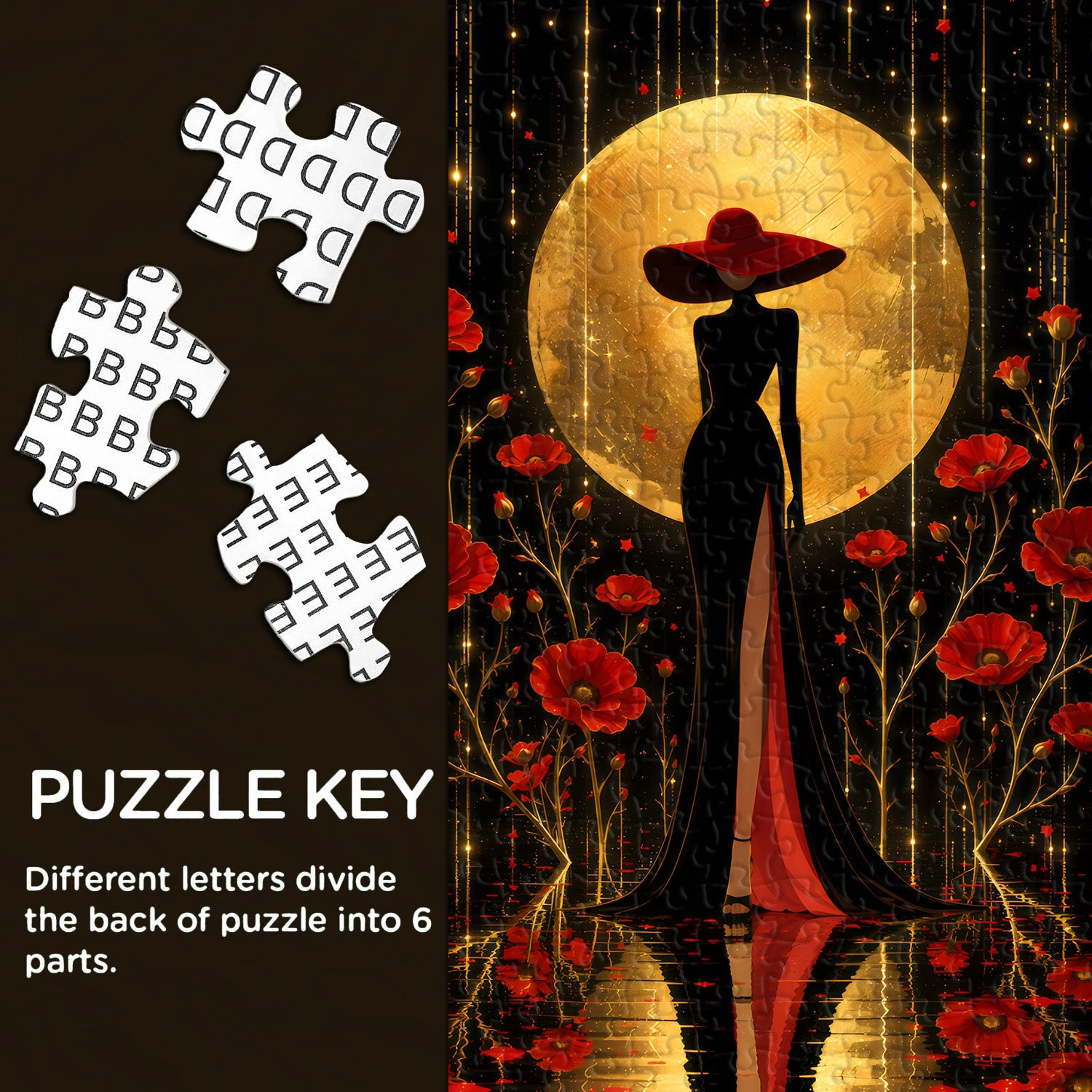 Rouge et Noir Jigsaw Puzzle 1000 Piece