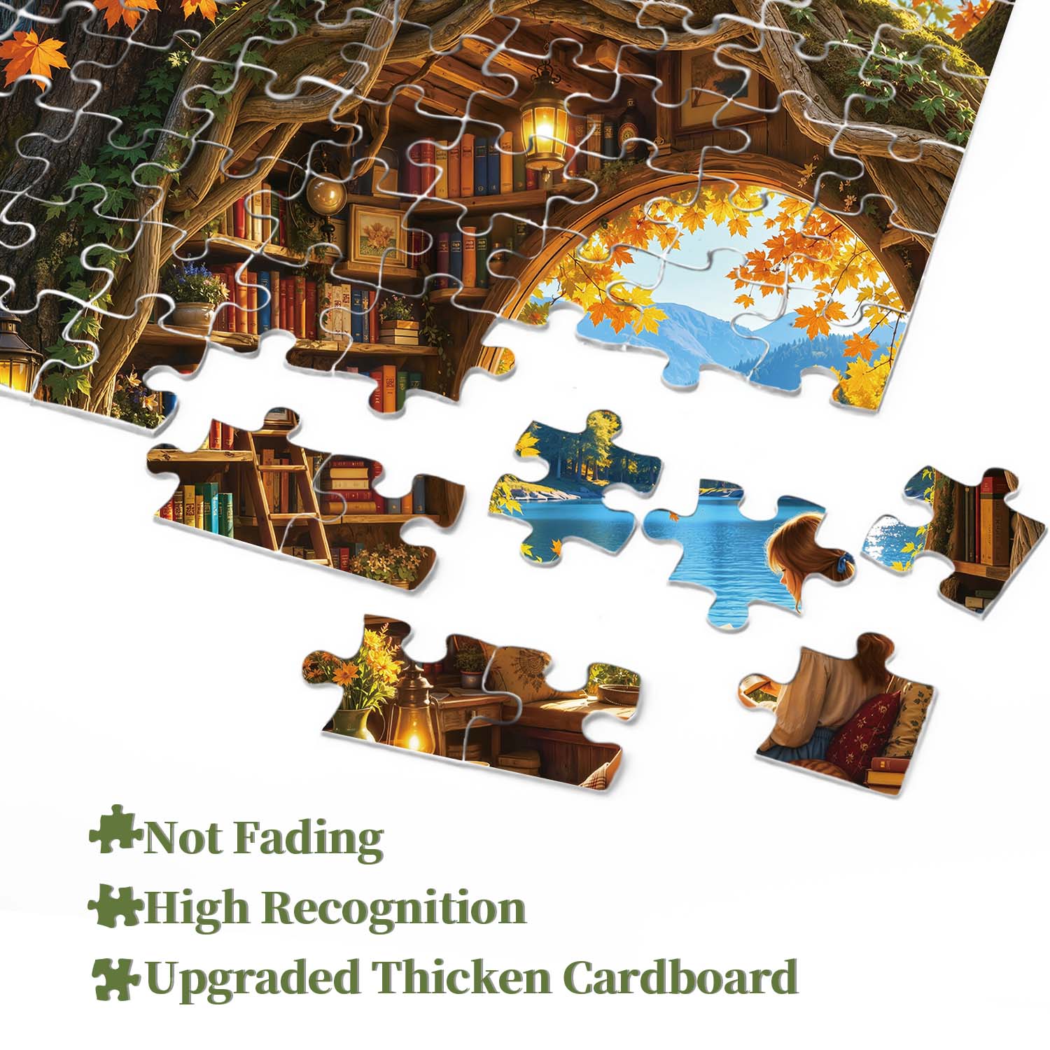 Autumn Book House Jigsaw Puzzle 1000 Piece