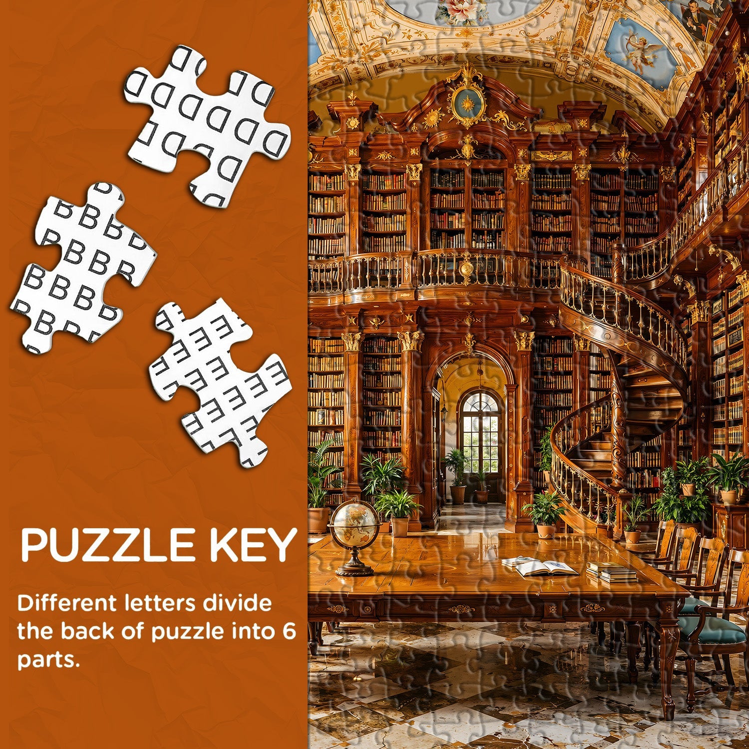 Retro Reading Room Jigsaw Puzzle 1000 Piece