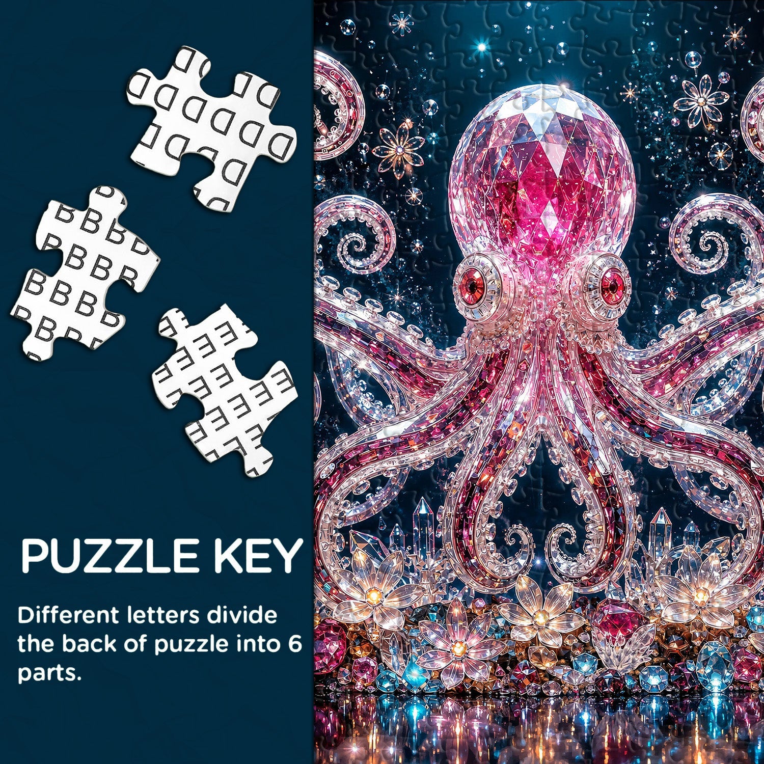 Crystal Octopus Jigsaw Puzzle 1000 Pieces