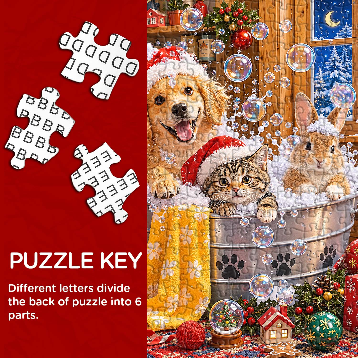 Pet Holiday Jigsaw Puzzle 1000 Piece