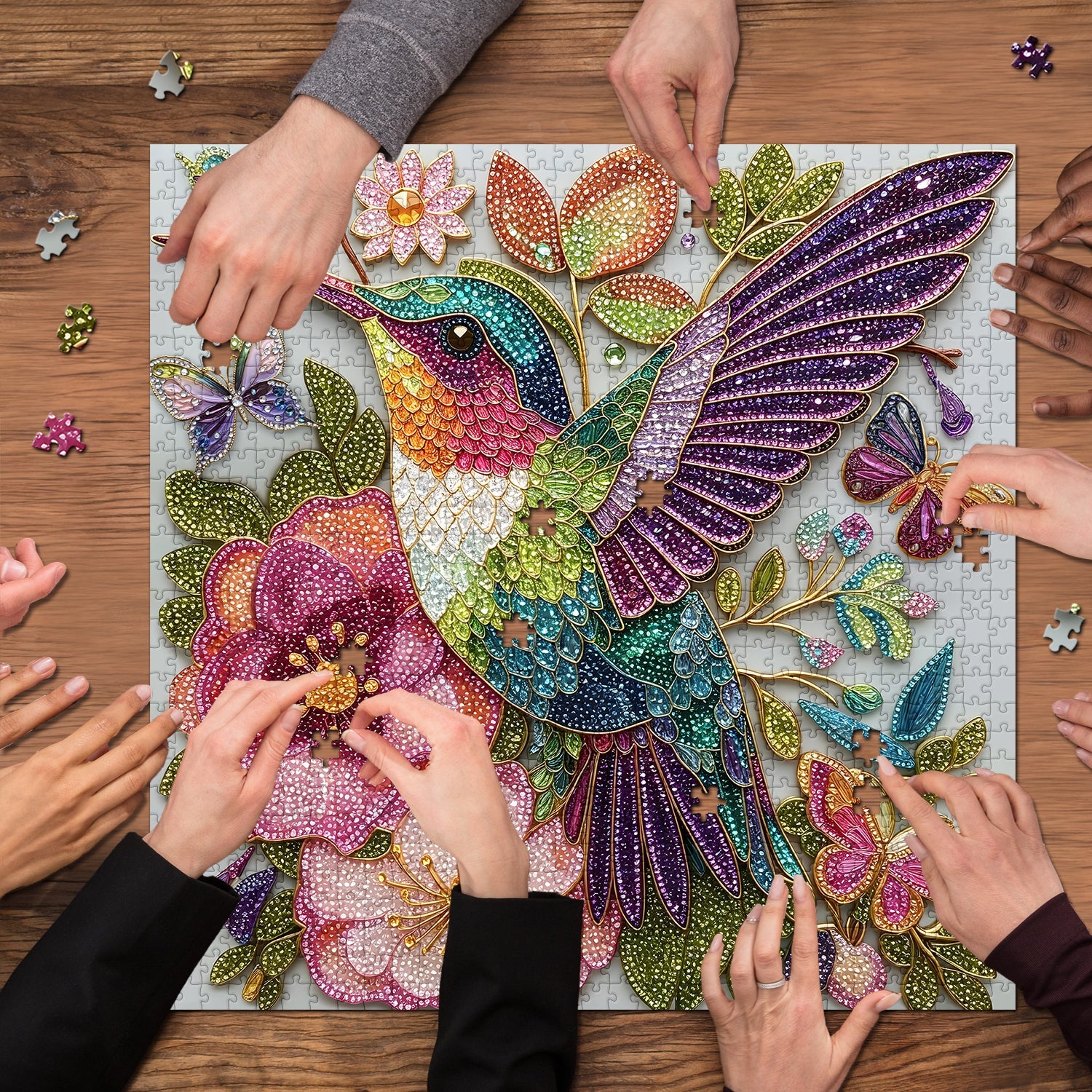 Puzzle de 1000 pièces Colibri gemme