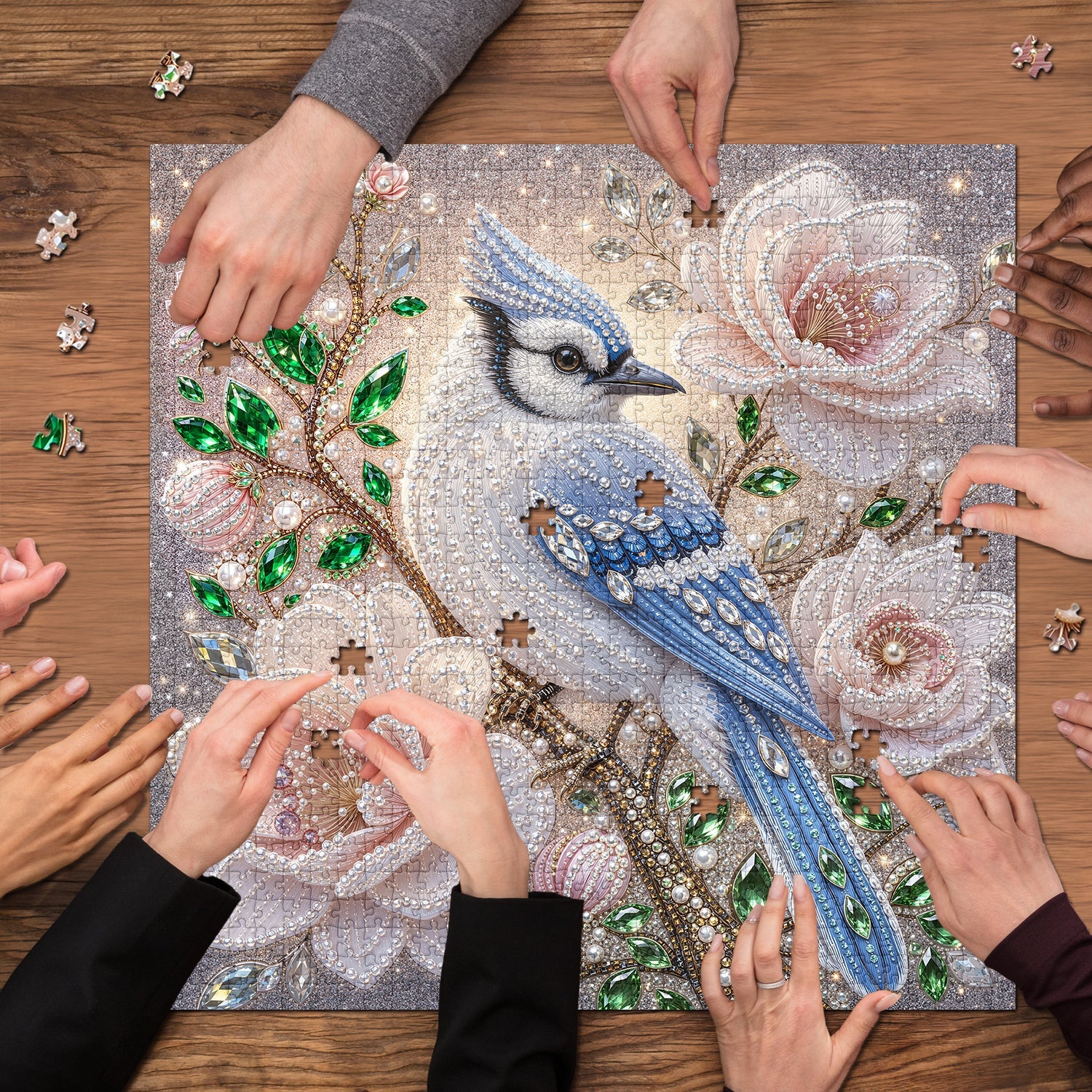 Starry Blue Plume Jigsaw Puzzle 1000 Piece