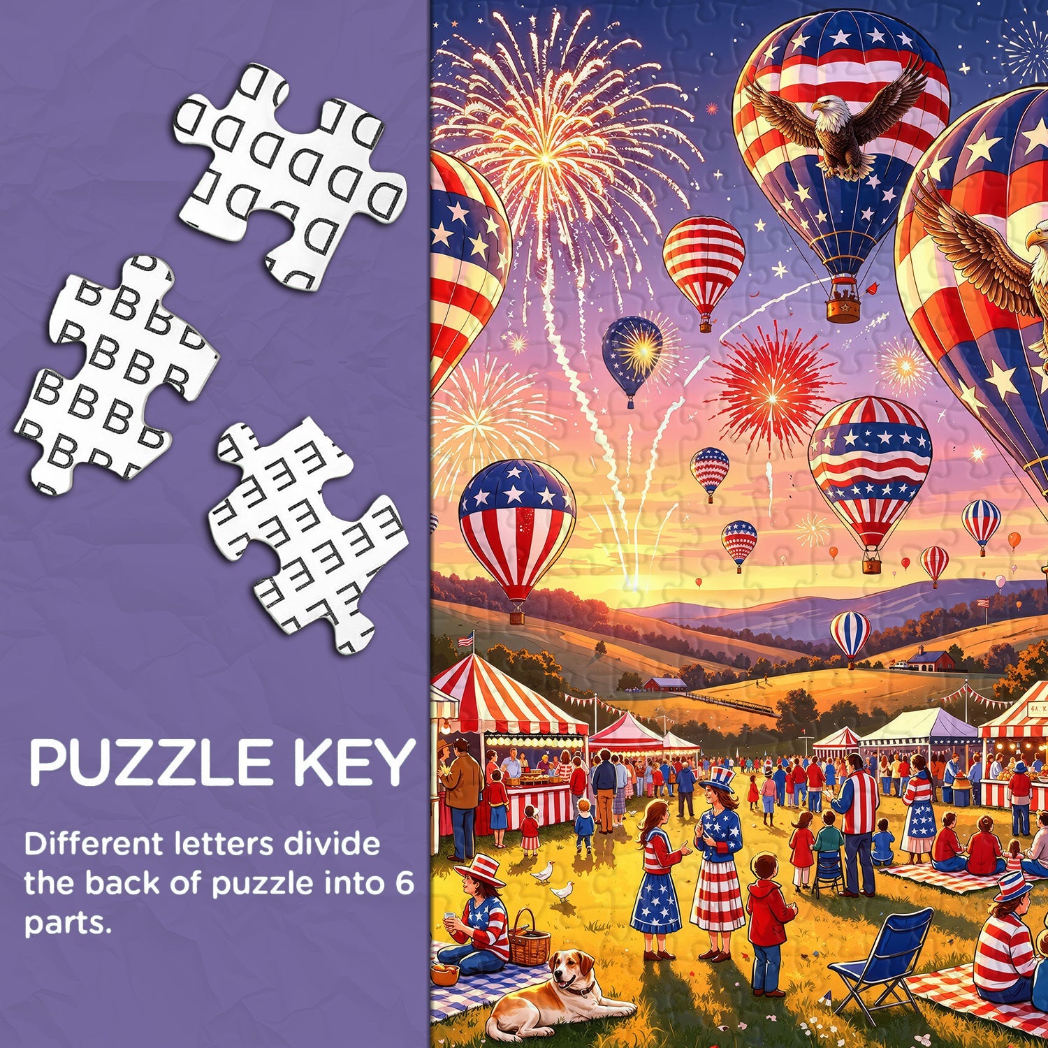 Hot Air Balloon Carnival Jigsaw Puzzle 1000 Pieces