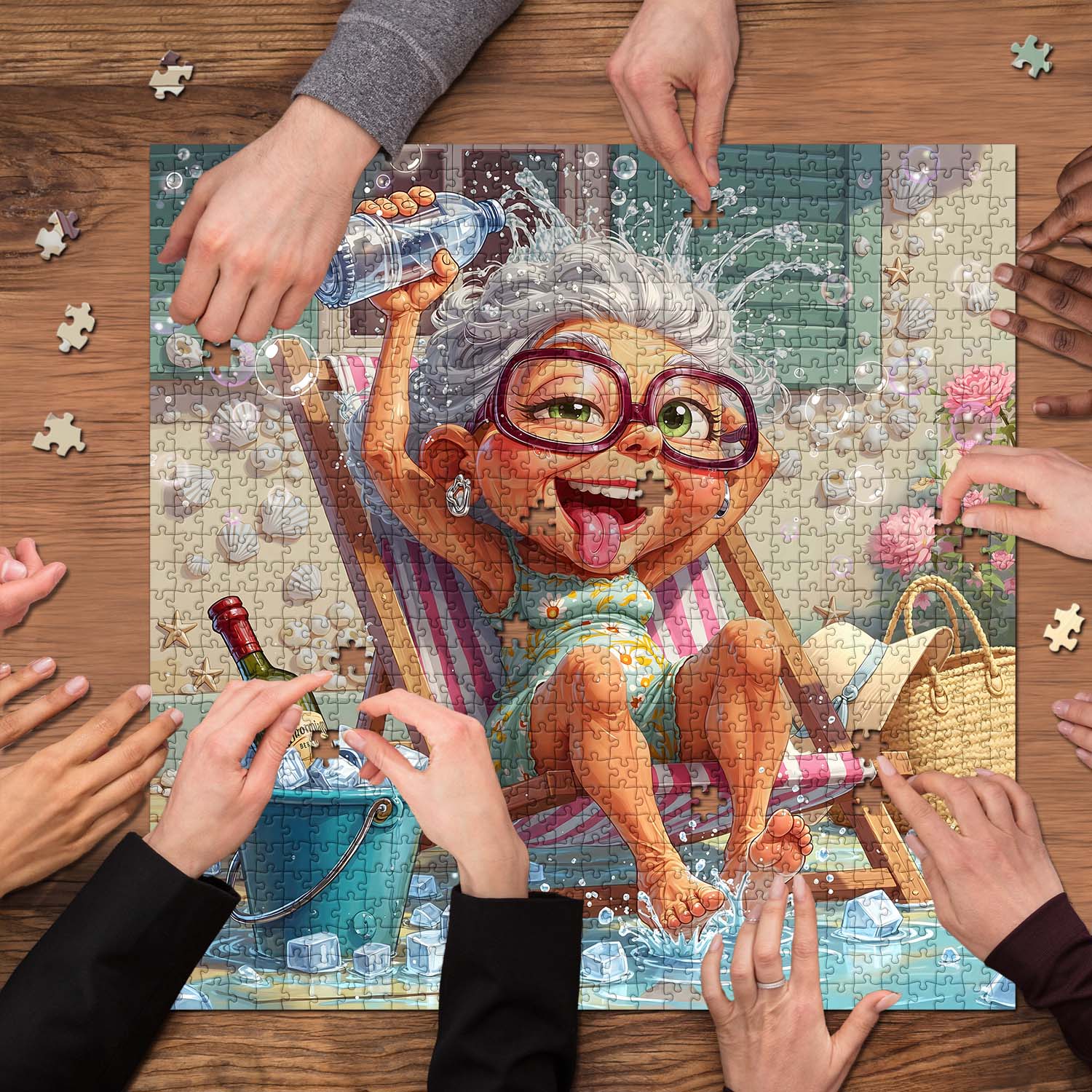 Granny’s Icy Frolic Jigsaw Puzzle 1000 Piece