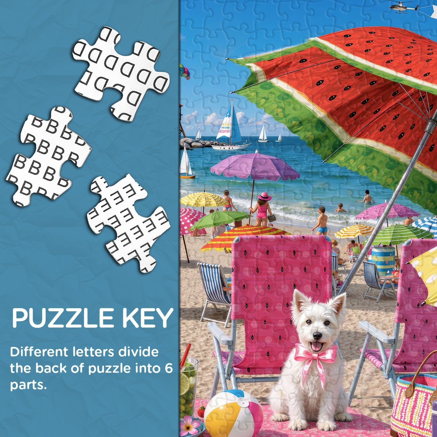 Summer Beach Rush Jigsaw Puzzle 1000 Pieces