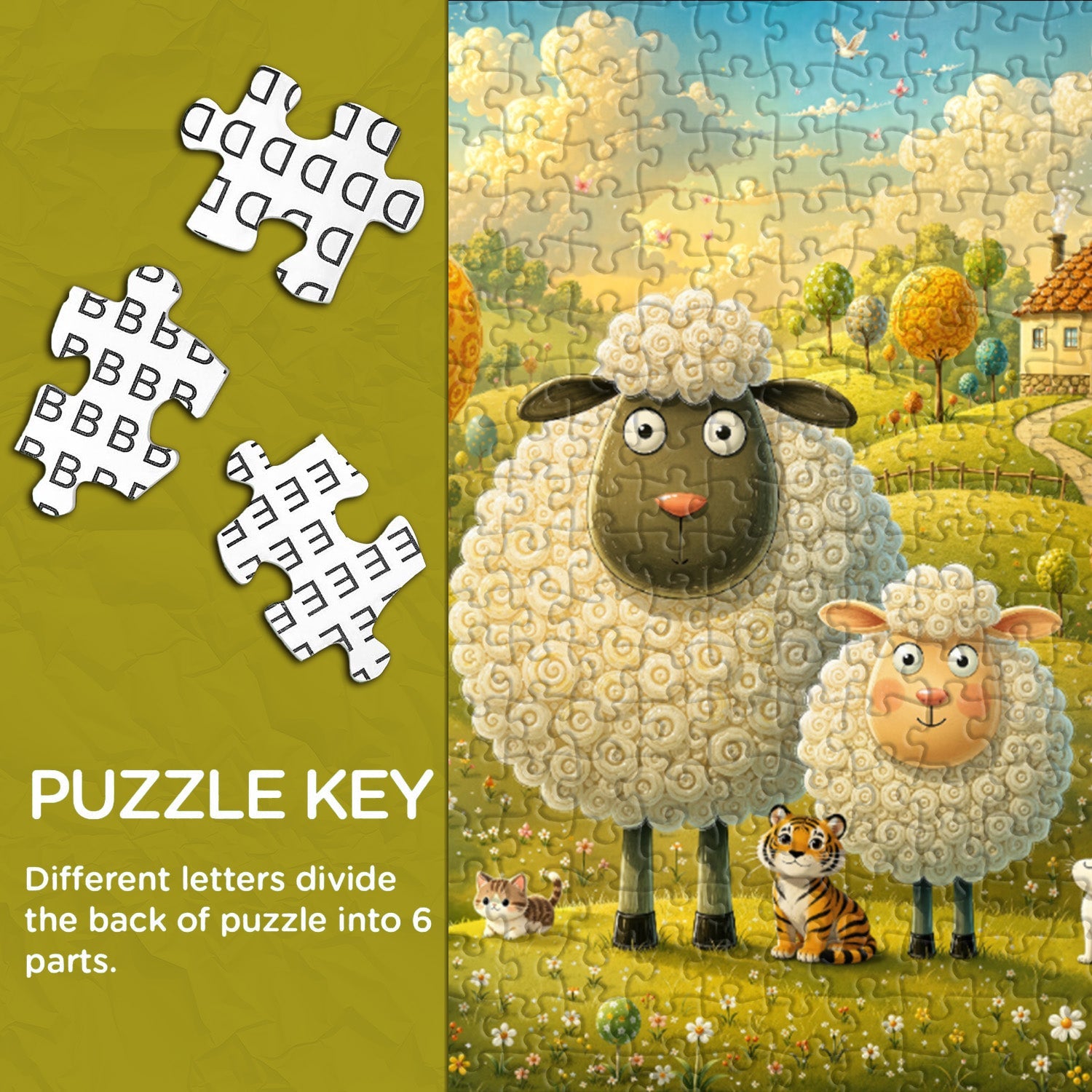 Sheep Haven Jigsaw Puzzle 1000 Pieces
