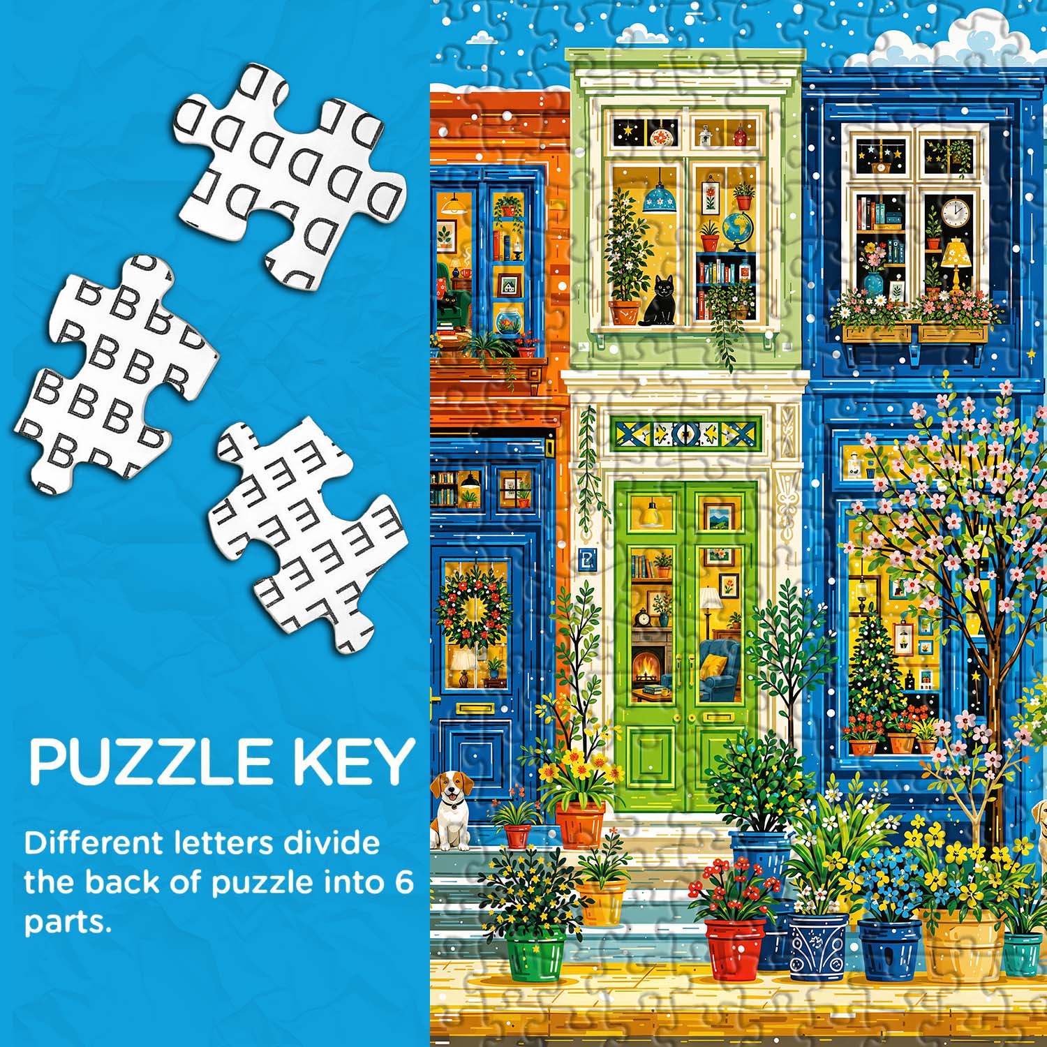 Colorful Street Realm Jigsaw Puzzle 1000 Piece
