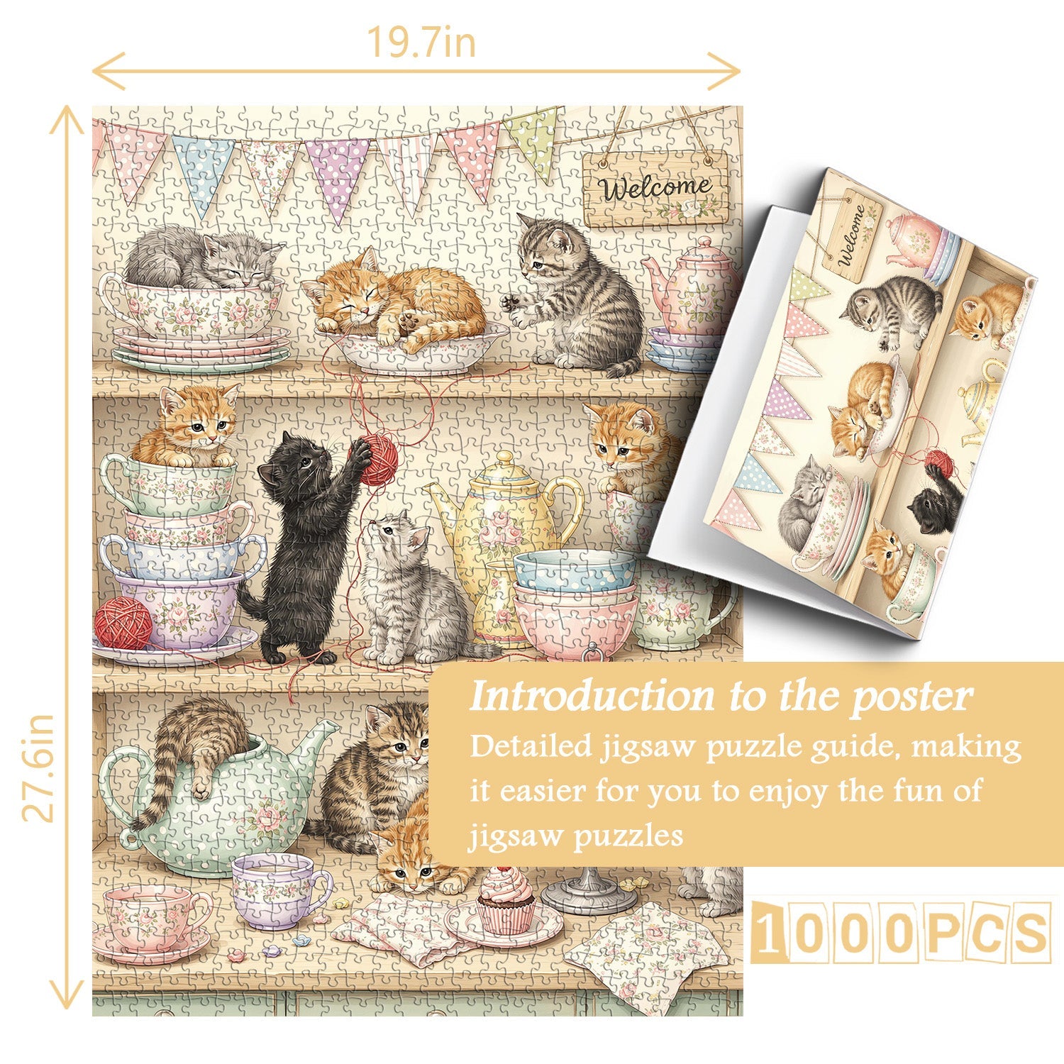 Fairytale Kitties Jigsaw Puzzle 1000 Piece