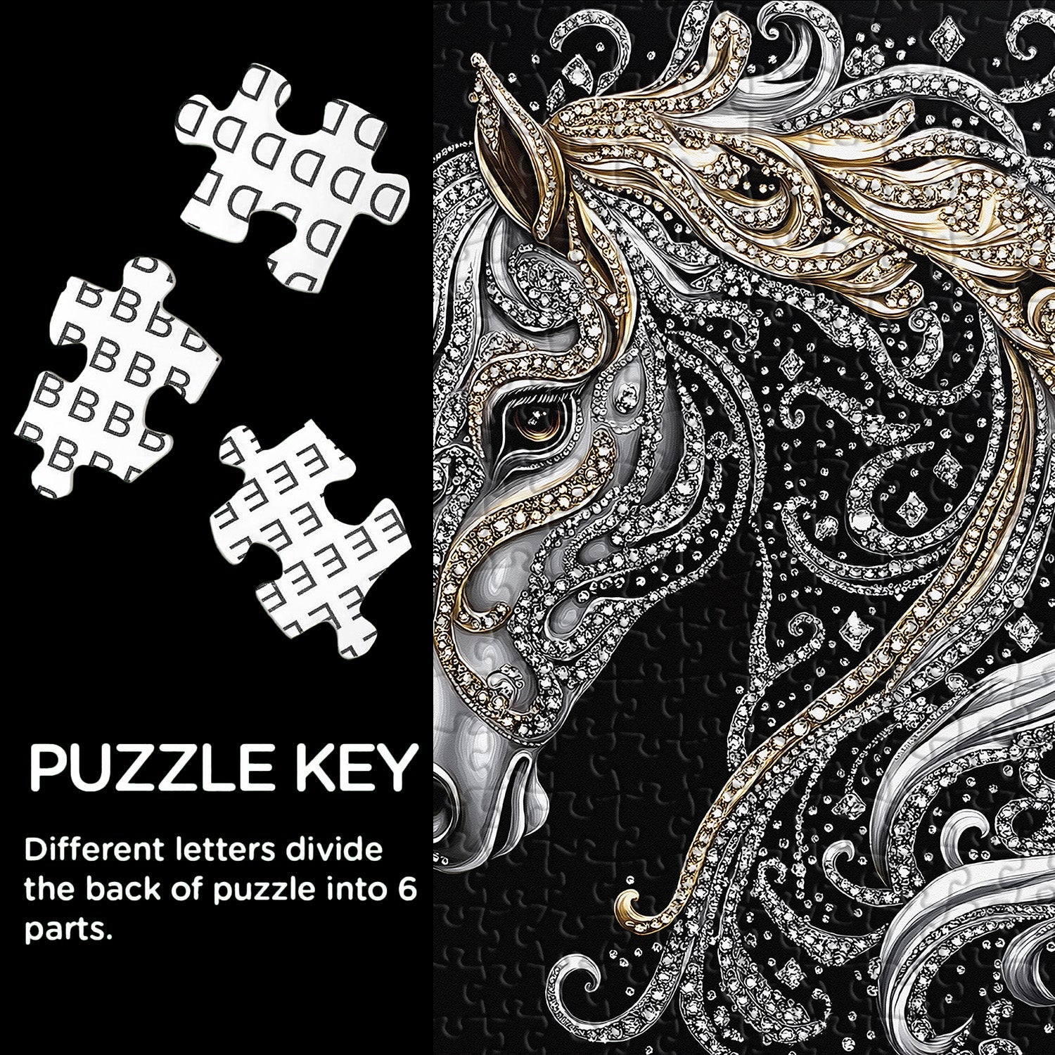Diamond Horse Jigsaw Puzzle 1000 Pieces
