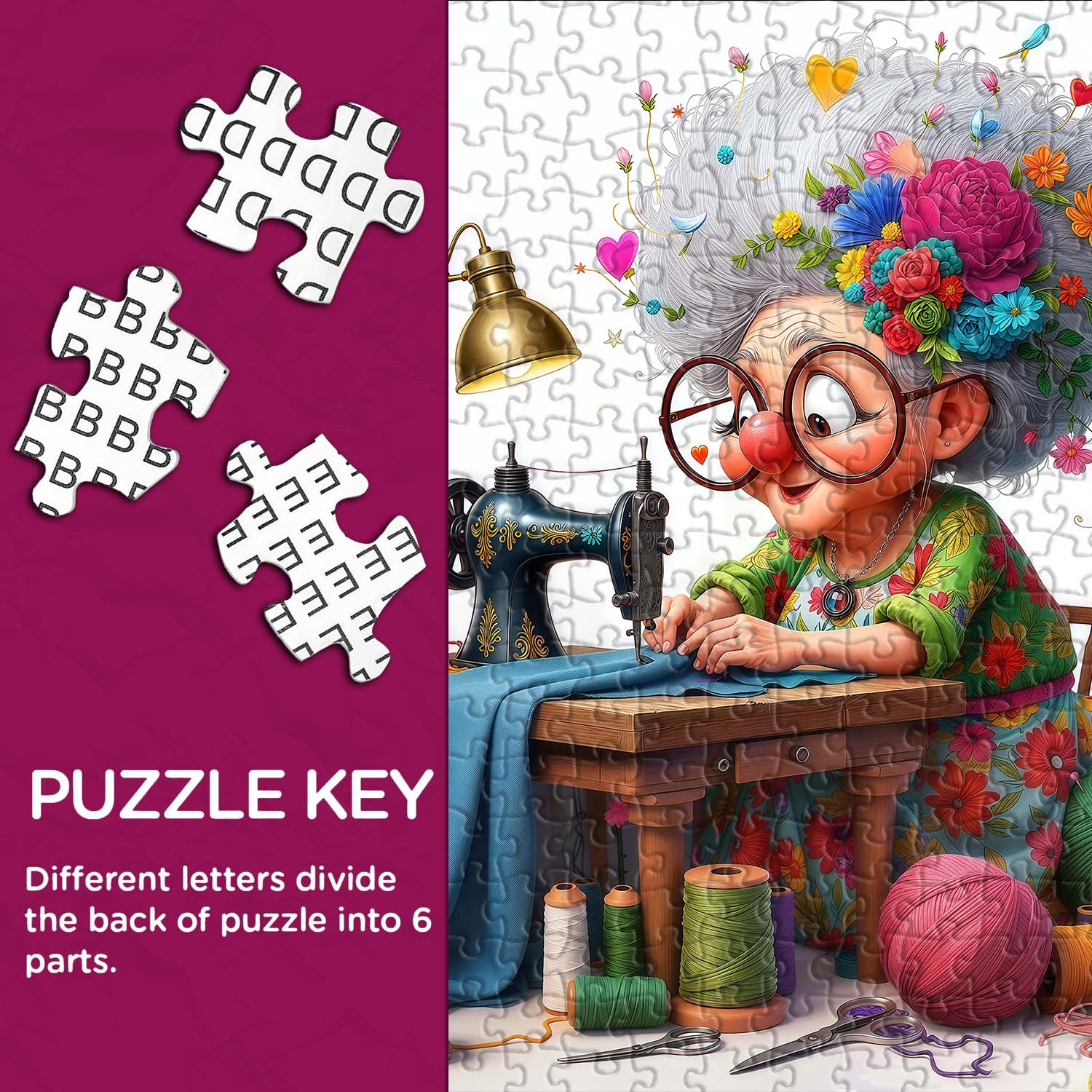 Stitch Granny Jigsaw Puzzle 1000 Piece