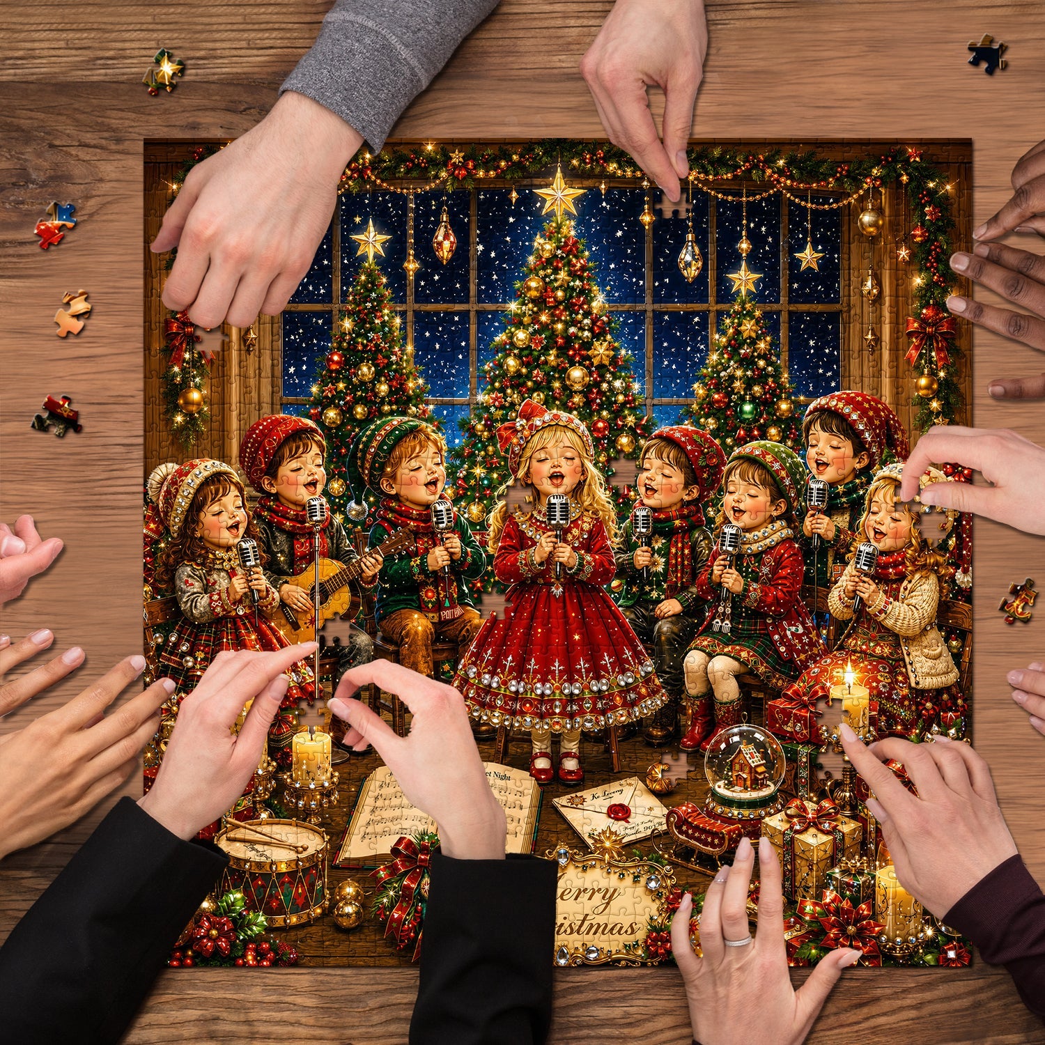 Children's Christmas Carols Jigsaw Puzzle 1000 Pieces