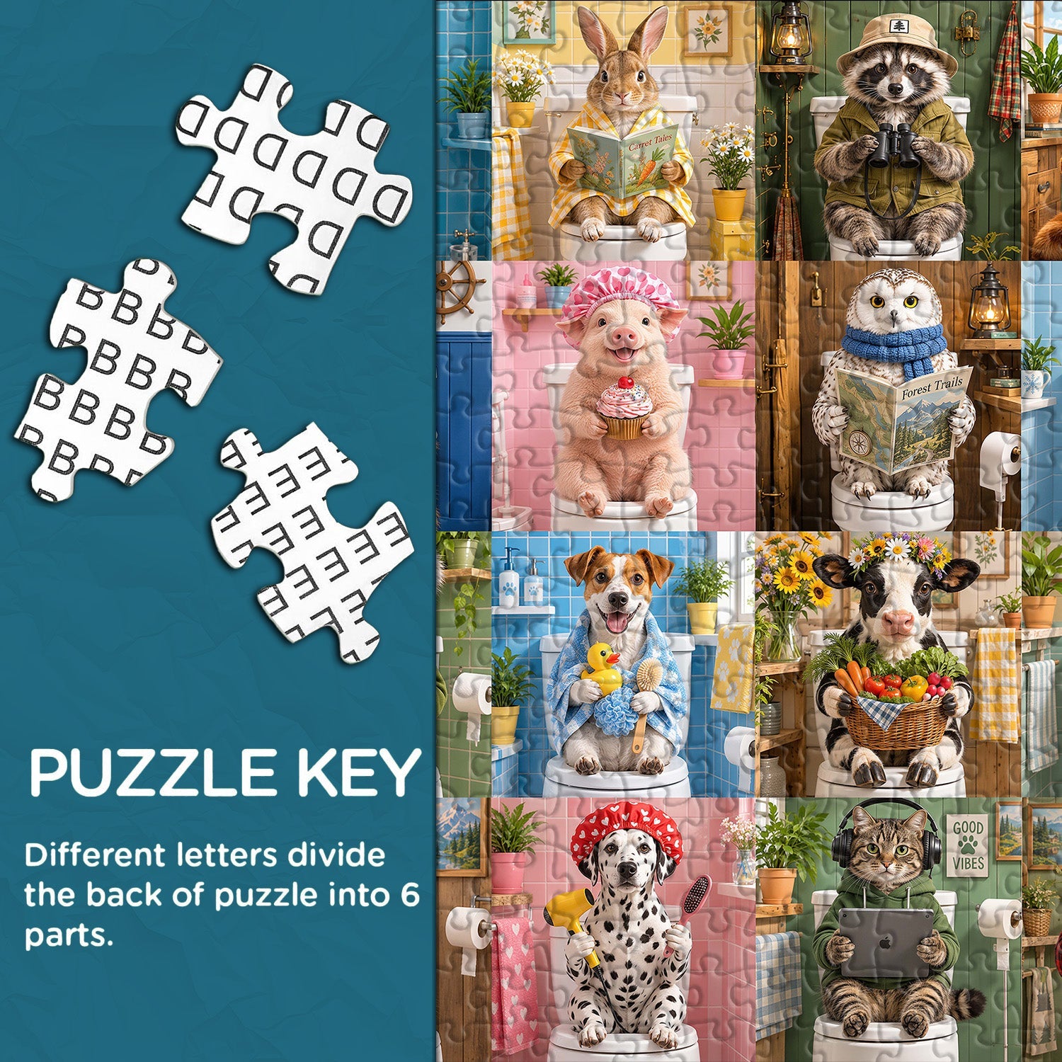 Toilet Tales Jigsaw  Puzzle 1000 Piece