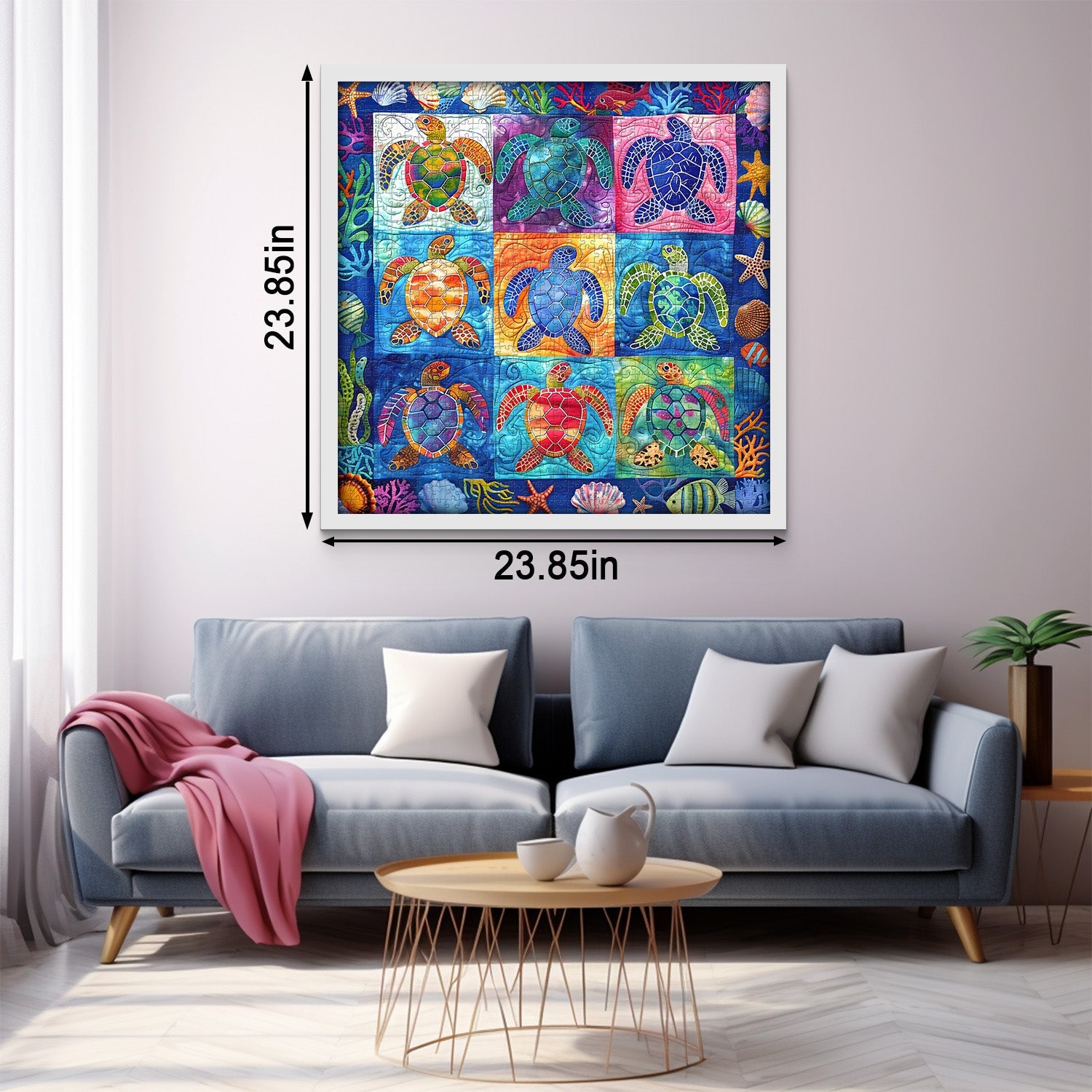 Colorful Ocean Turtles Jigsaw Puzzle 1000 Piece