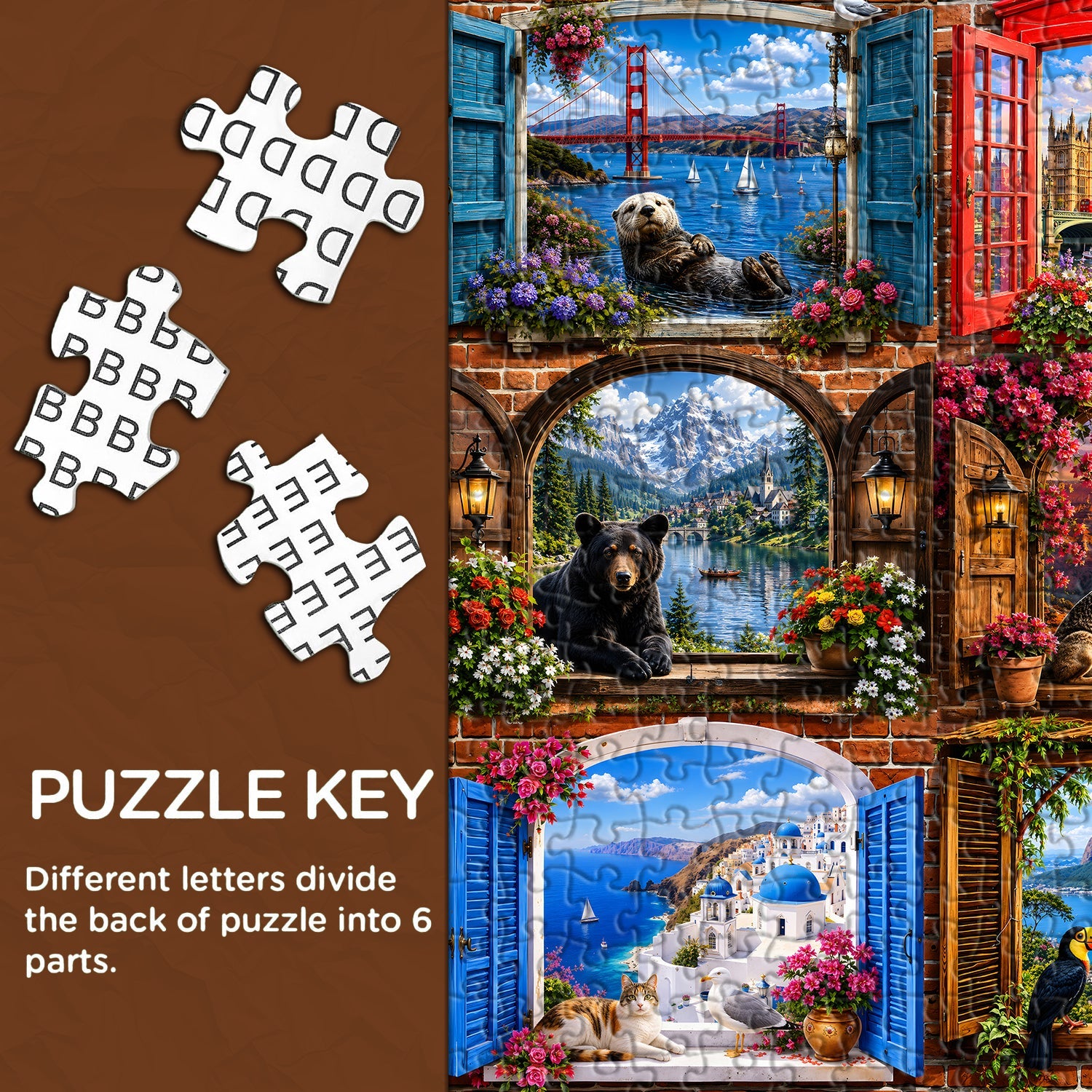 World Panes Jigsaw Puzzle 1000 Piece