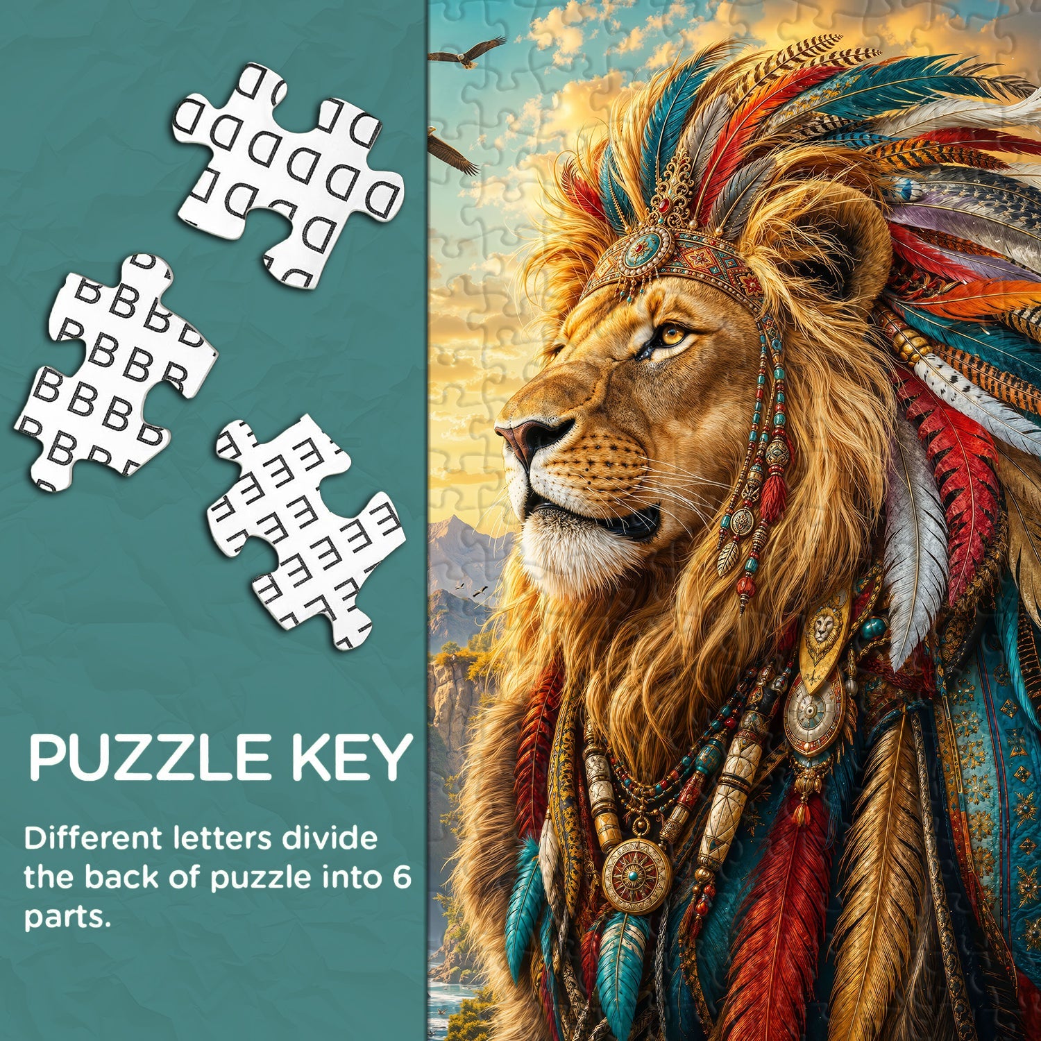 Sacred Lion Jigsaw Puzzle 1000 Piece