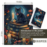 Mystic Cat And Magic Books Jigsaw Puzzle 1000 Pieces