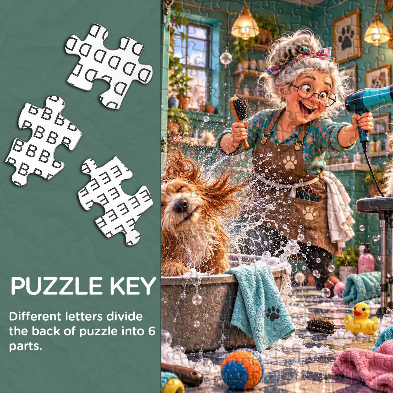 Bath Time Mayhem Jigsaw Puzzle 1000 Piece