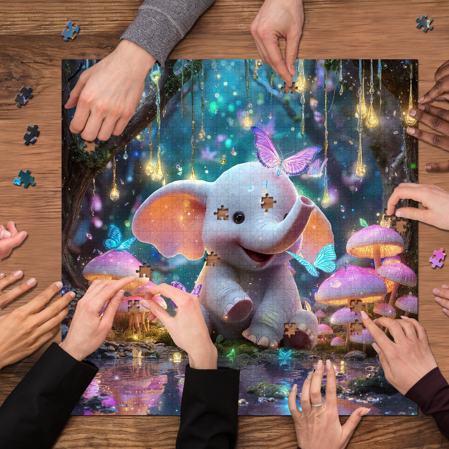 Glowwood Calf Jigsaw Puzzle 1000 Pieces