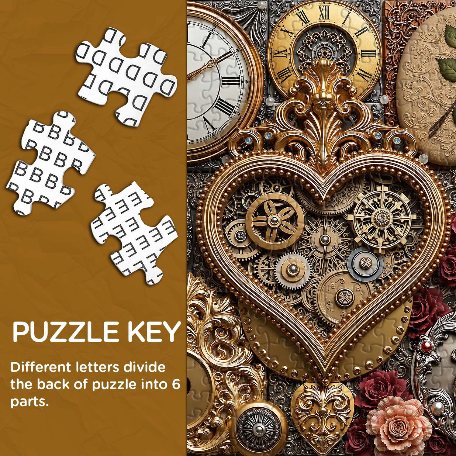 Clockwork Heart Jigsaw Puzzle 1000 Piece