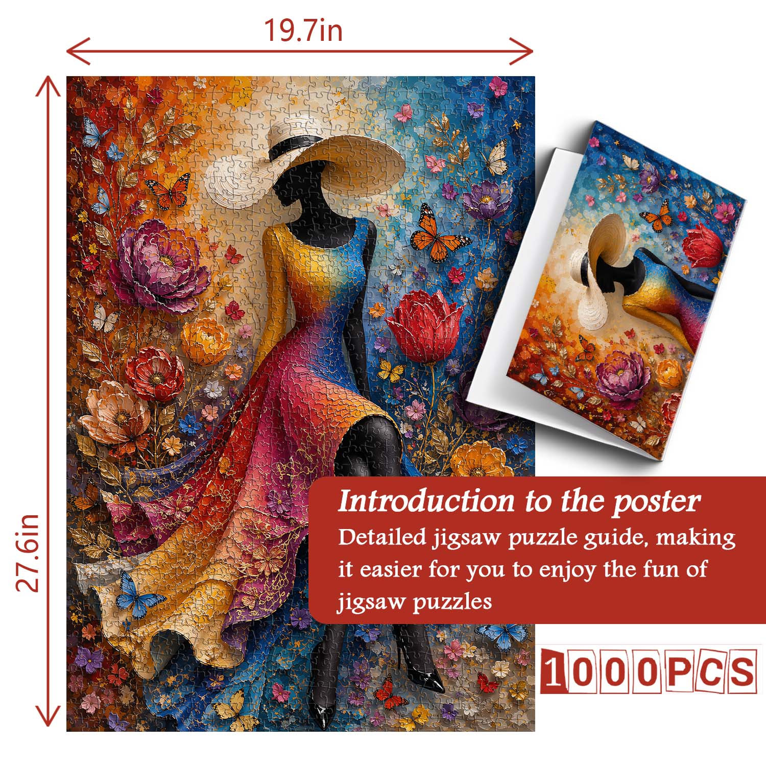 Flower Sea Silhouette Jigsaw Puzzle 1000 Piece