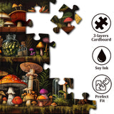 Mushroom Bookshelf Jigsaw Puzzle 1000 Pieces