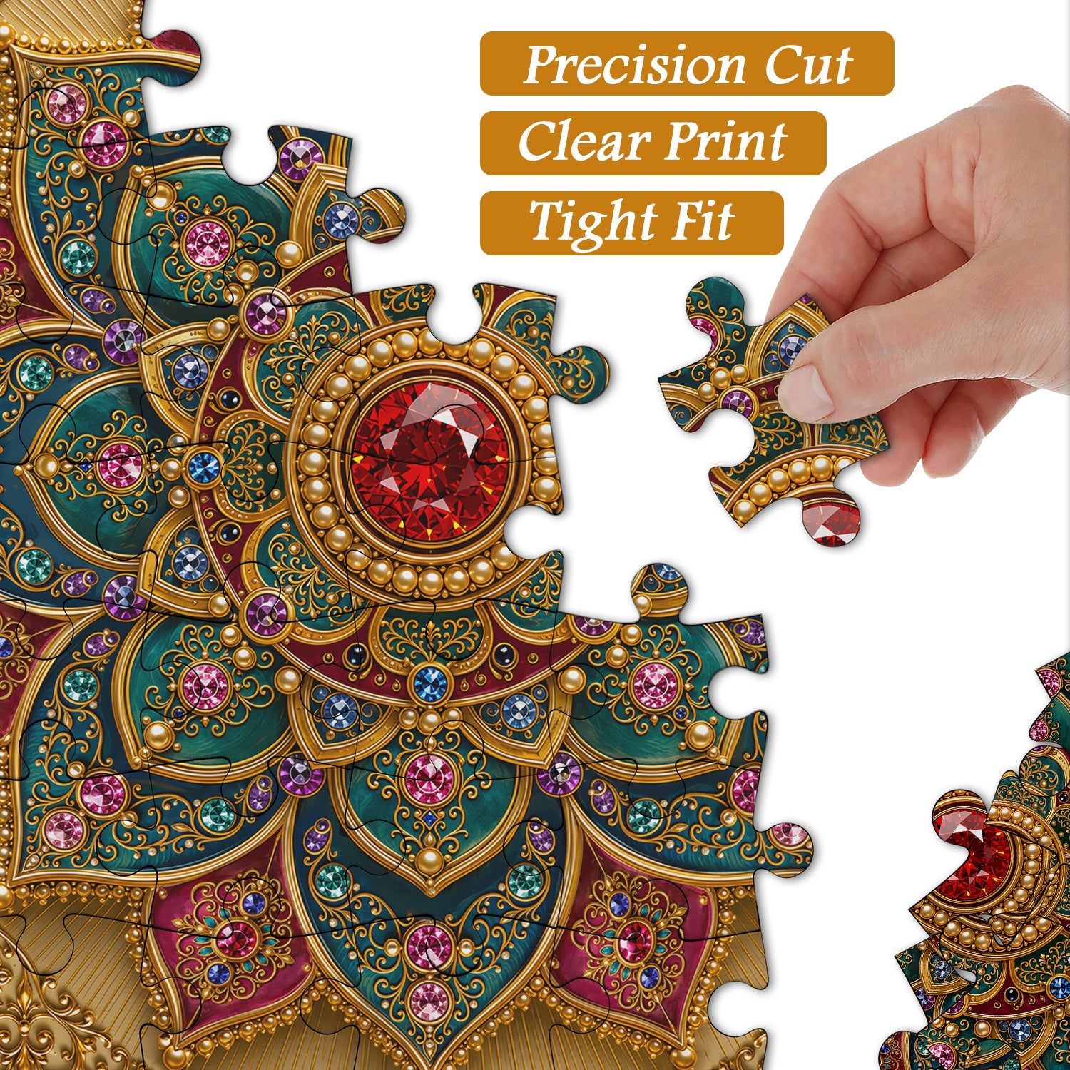 Gem Mandala Jigsaw Puzzle 1000 Pieces