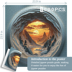 3D-Puzzle „Fantasielandschaft“ 1000 Teile