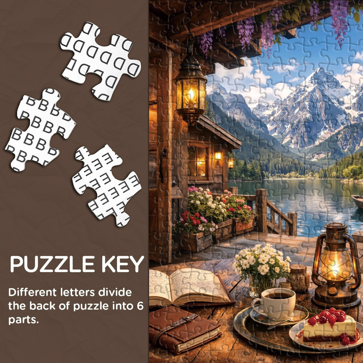 Puzzle de 1000 pièces Refuge au bord du lac