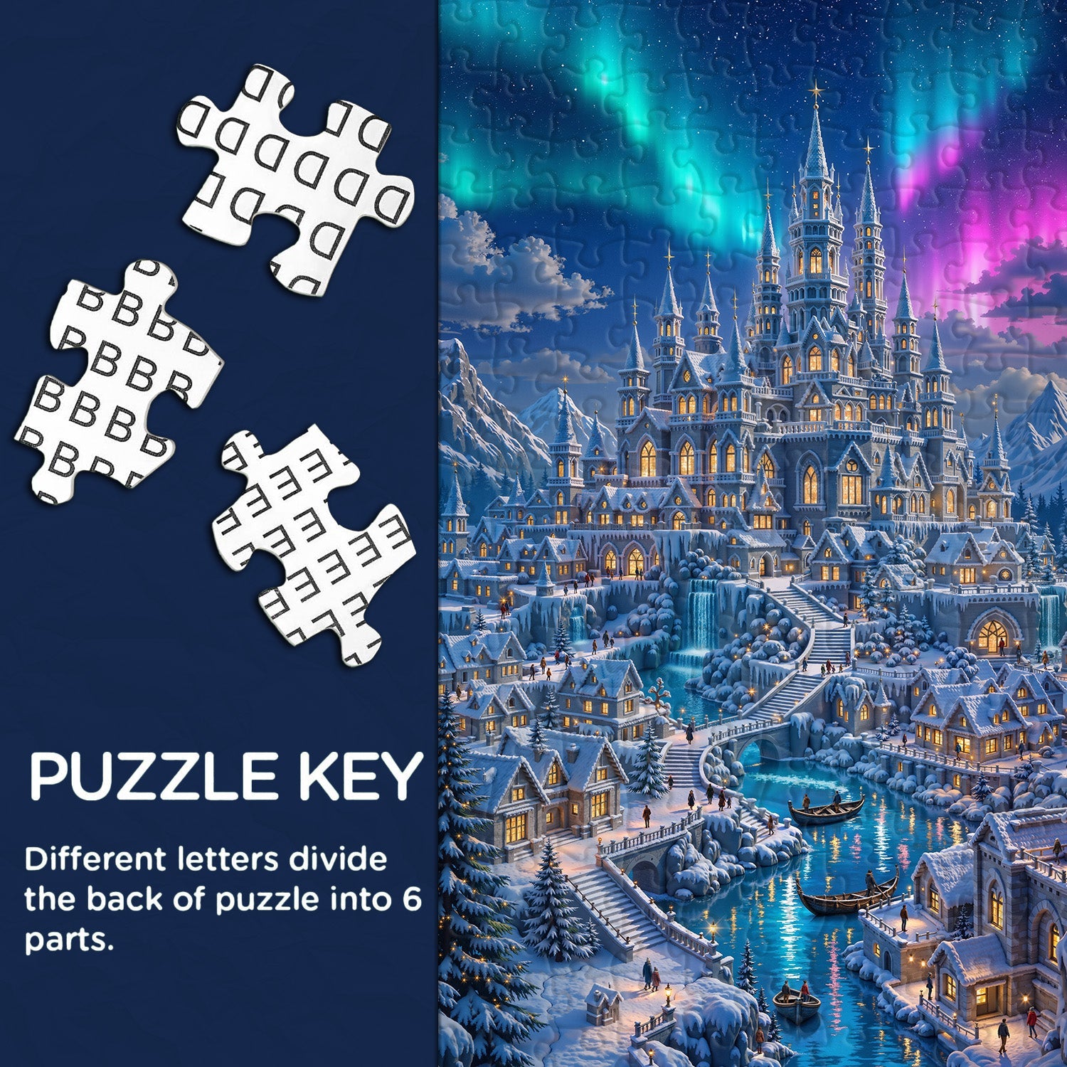 Aurora Fortress Jigsaw Puzzle 1000 Pieces