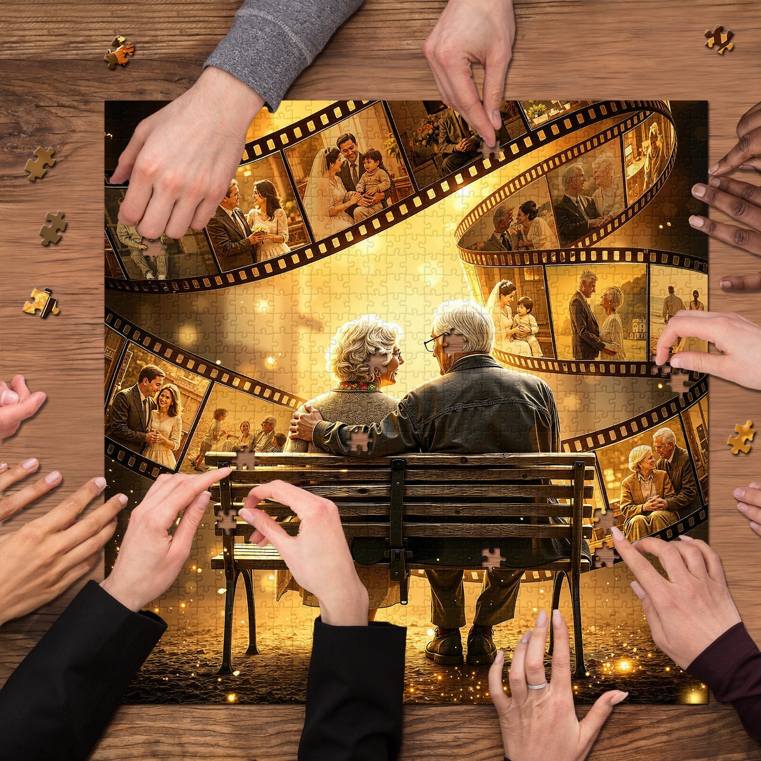 Love in the Filmstrip Jigsaw Puzzle 1000 Pieces