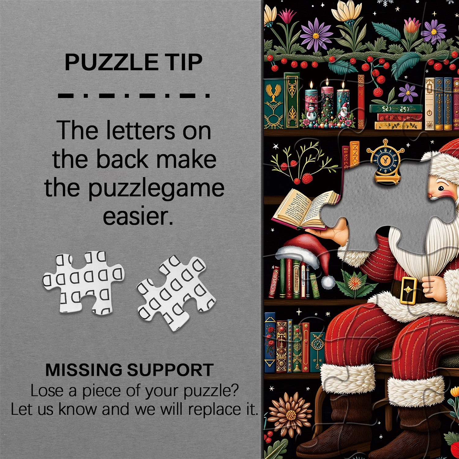 Santa's Garden Reads Jigsaw Puzzles 1000 Pieces