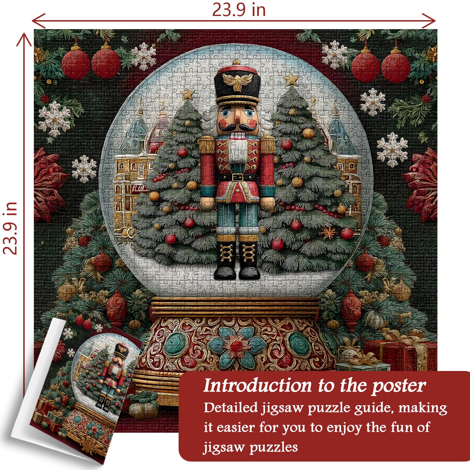 Nutcracker Snow Globe Jigsaw Puzzle 1000 Piece