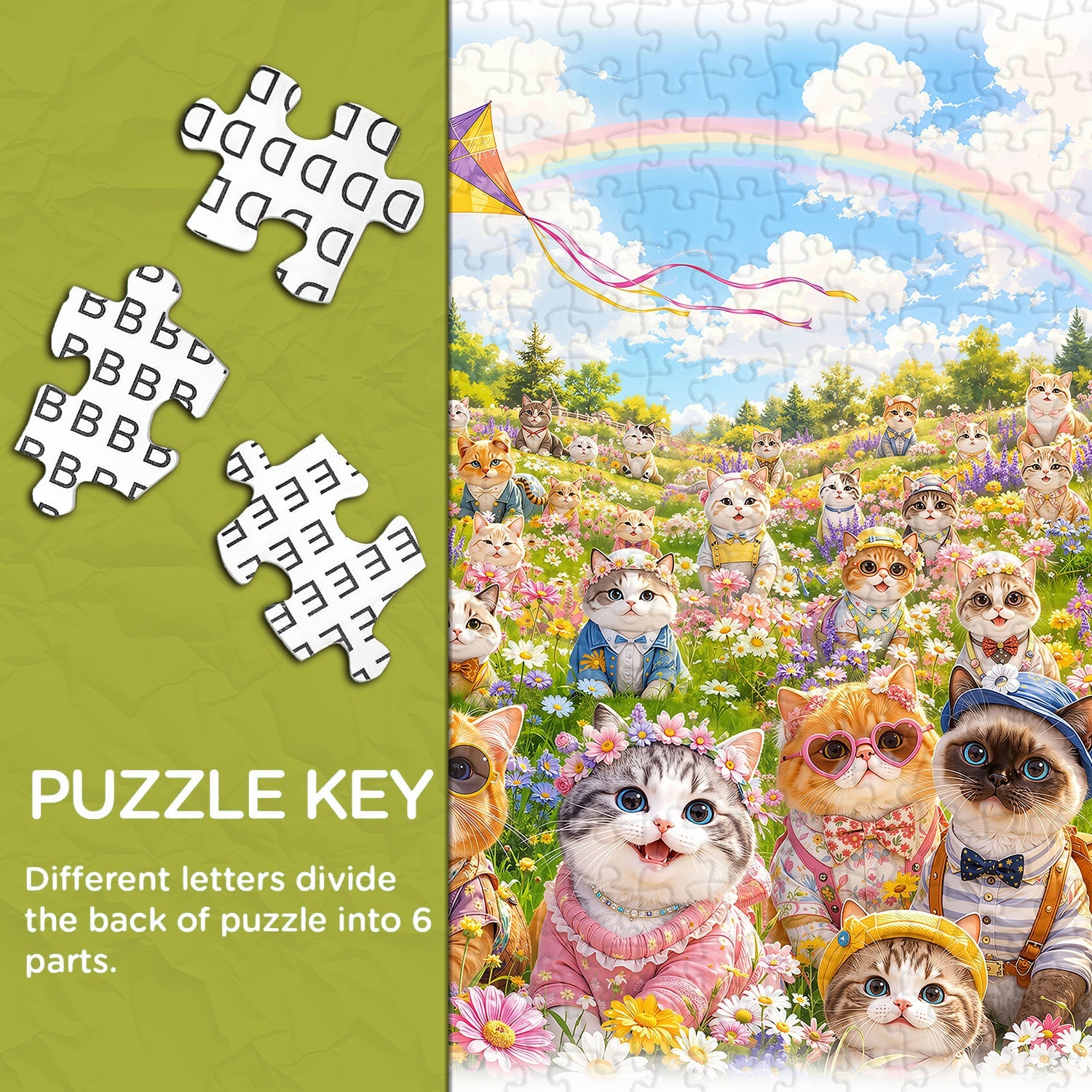 Meadow Mew Jigsaw Puzzle 1000 Piece