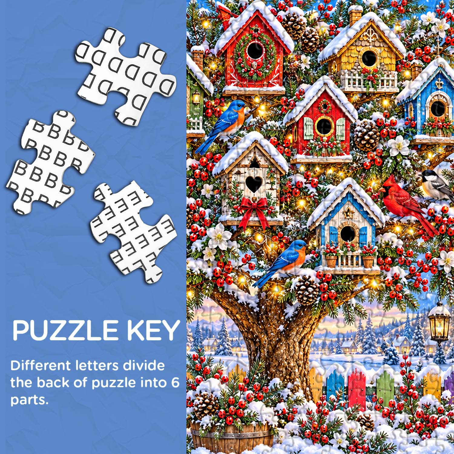 Winter Wings Wonderland Jigsaw Puzzle 1000 Piece