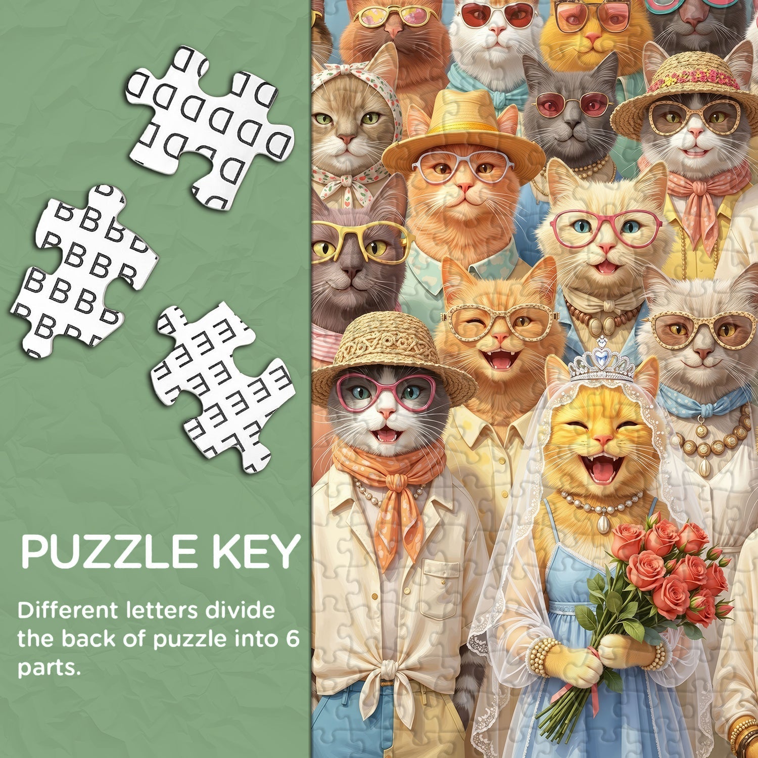 Feline Nuptials  Jigsaw Puzzle 1000 Piece