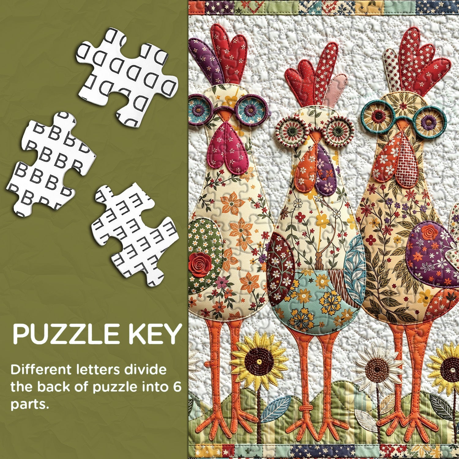 Puzzle Patchwork Party de 1000 pièces